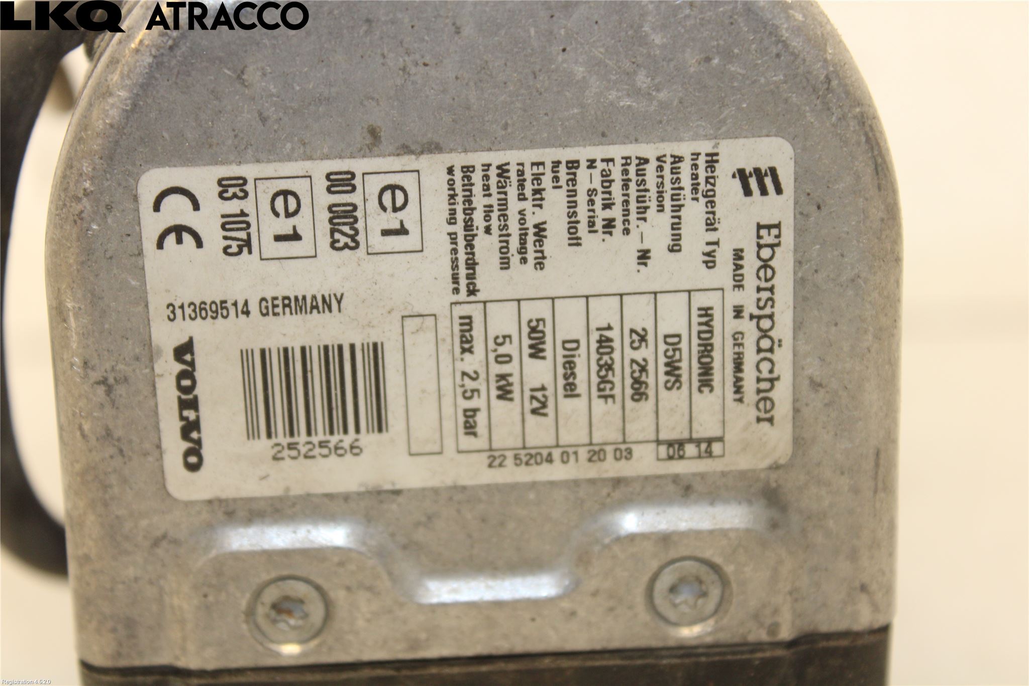 Volvo V40 12-19 Dieselvärmare