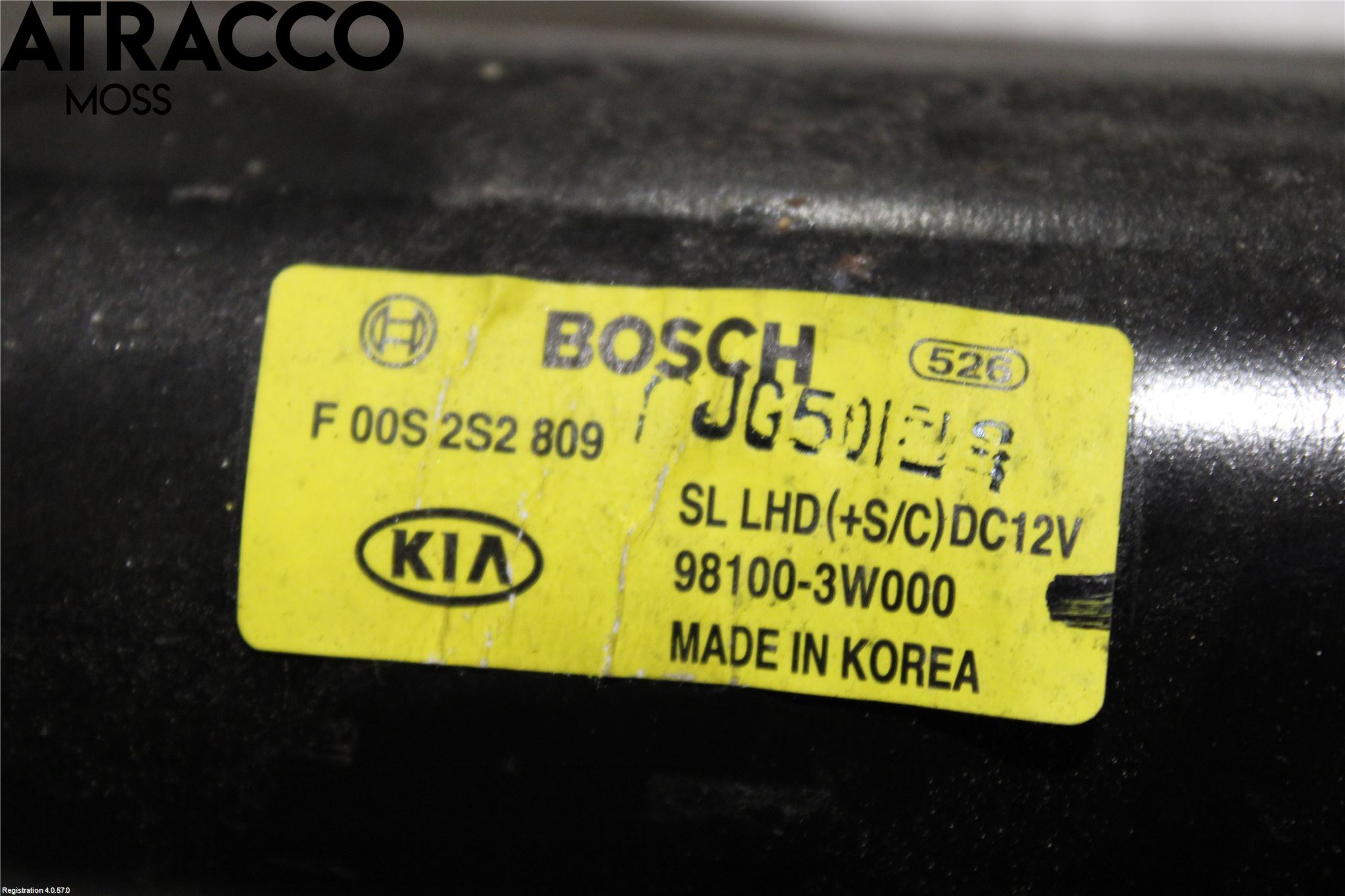 Kia SPORTAGE (SL) 11-15 Torkarmotor Vindruta