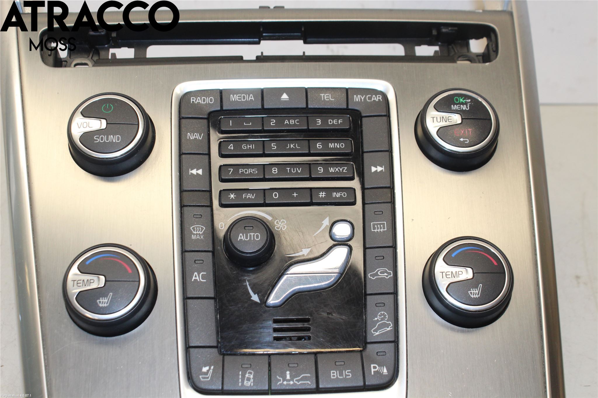 Volvo XC60 09-13 Ac Styrenhet Ac Manöveren
