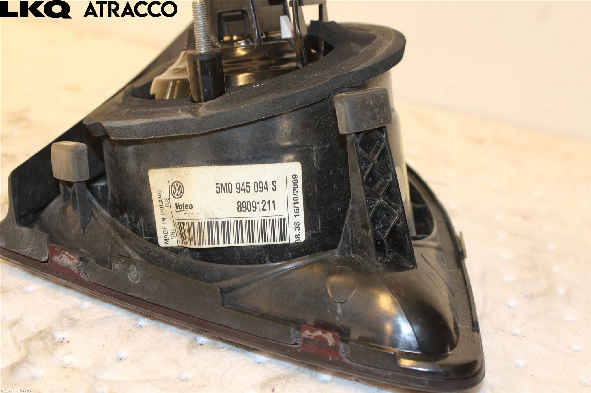 Volkswagen VW GOLF PLUS/CROSS GOLF 04-14 Bakljus Lucka Hö