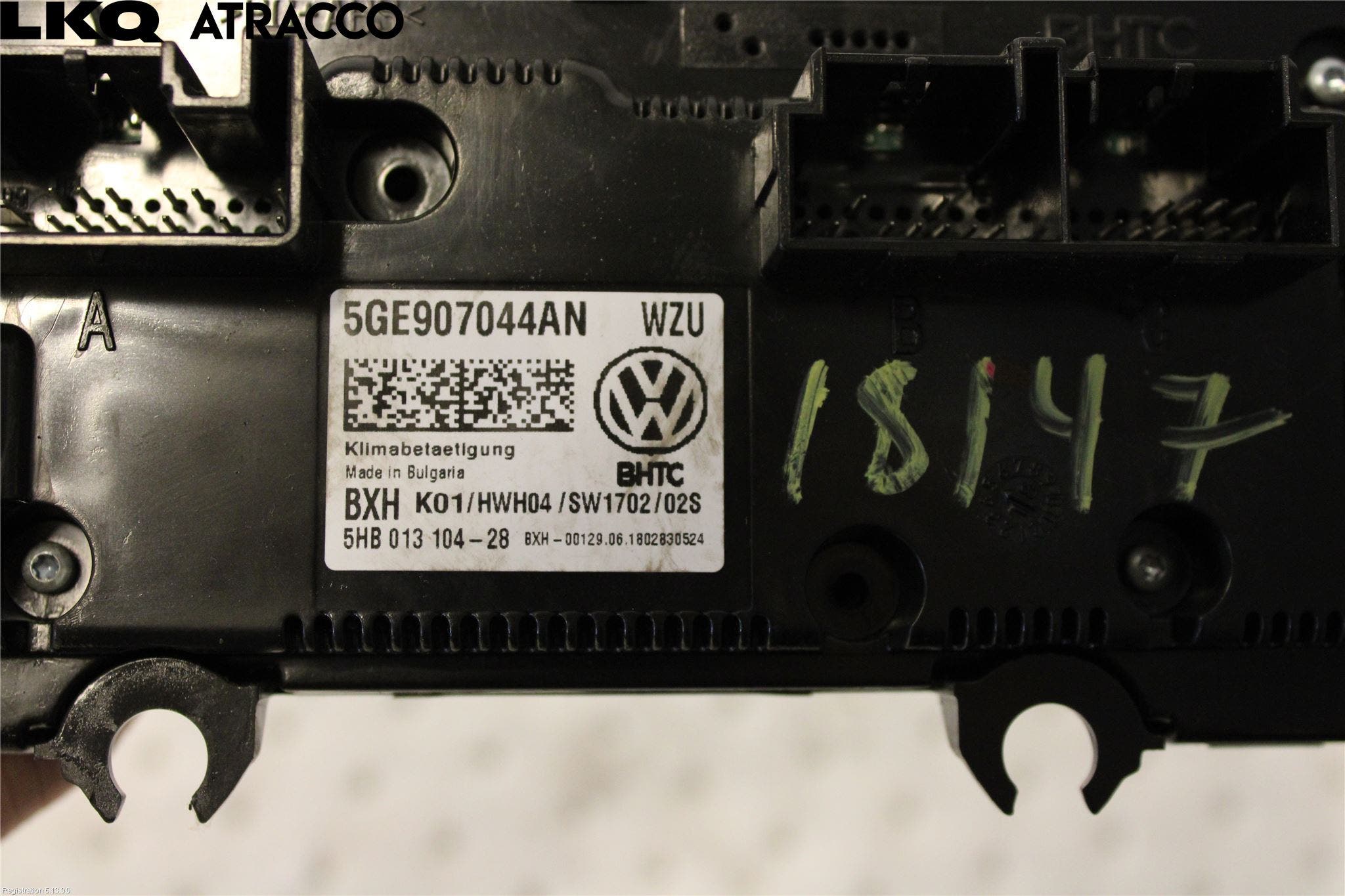 Volkswagen VW GOLF / E-GOLF VII 13-20 Ac Styrenhet Ac Manöveren
