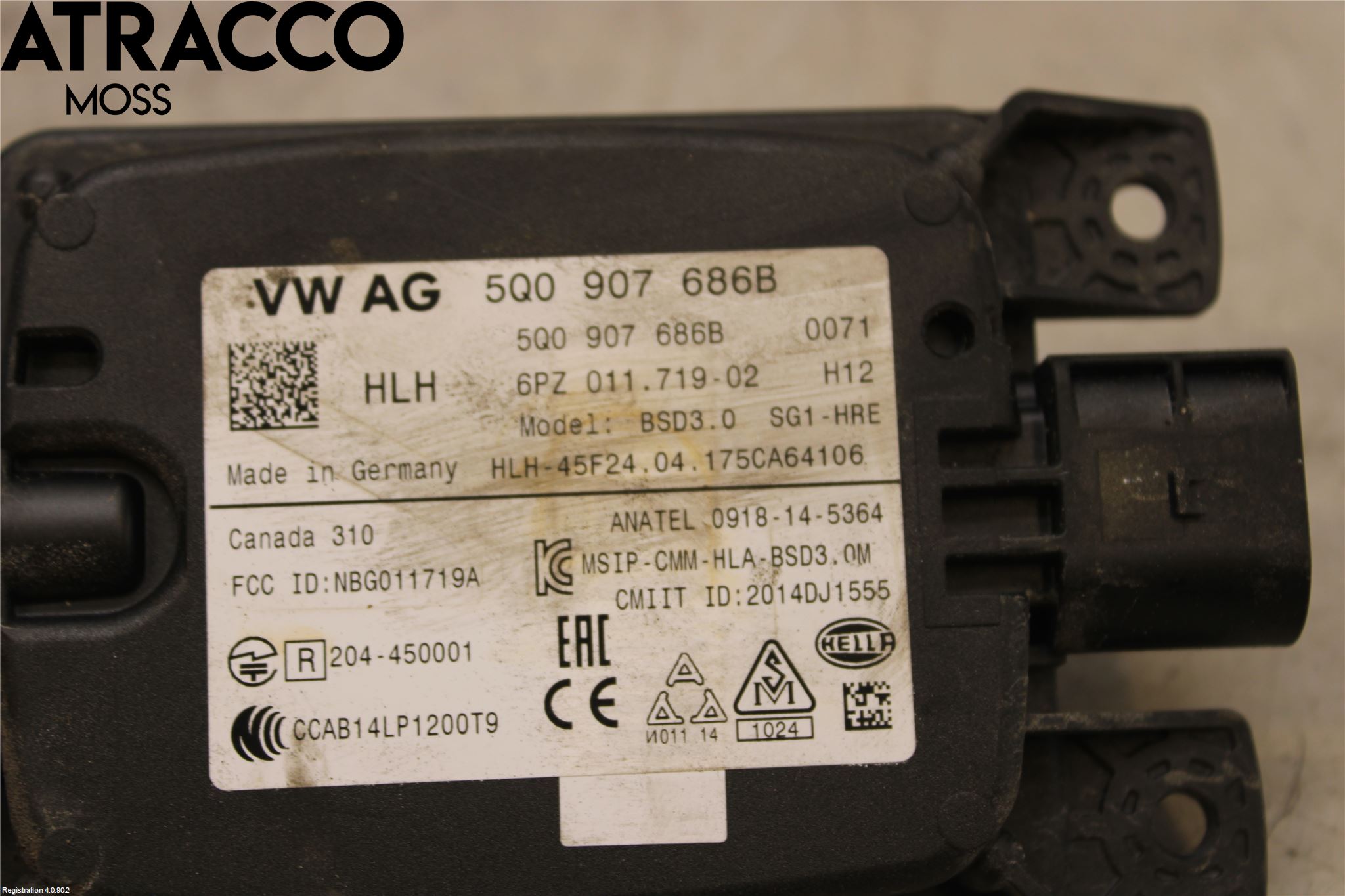 Volkswagen VW GOLF / E-GOLF VII 13-20 Sensor Aktivt Kollisionsskydd