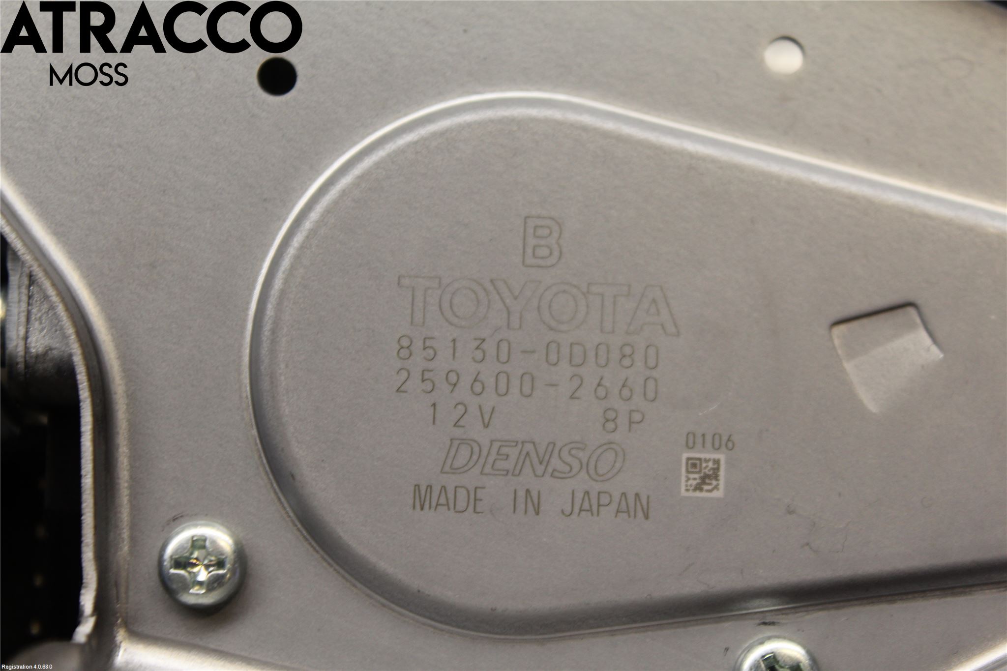 Toyota YARIS XP130 12-14 Torkarmotor Baklucka