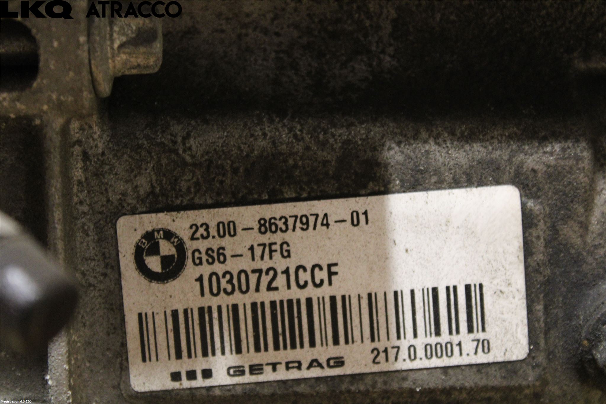BMW 3 F30/F31/F80 12-19 Växellåda Man 6 Vxl