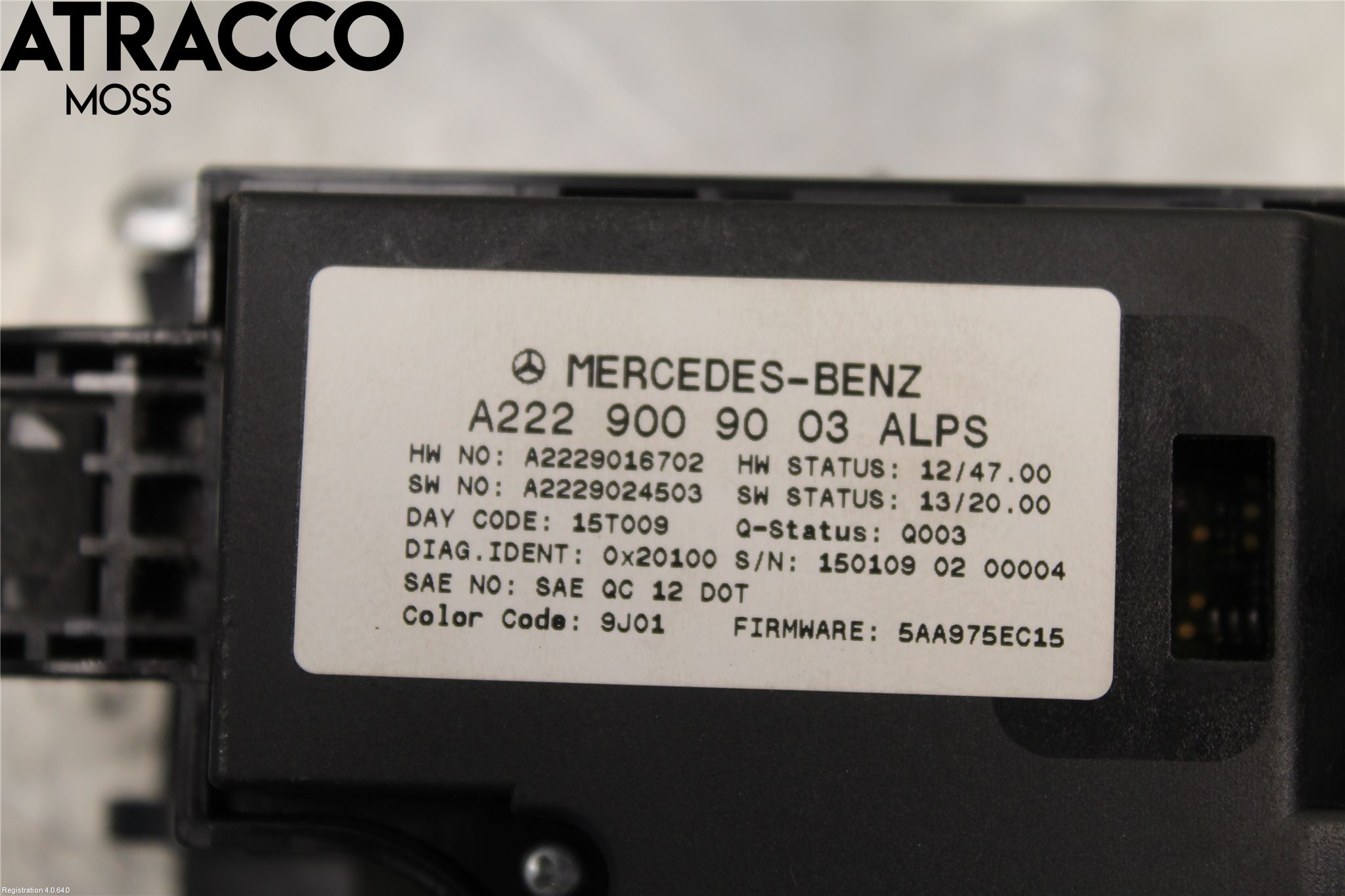 Mercedes-Benz MB S-KLASS (W222) 13-20 Instrumentkonsoll Mitt