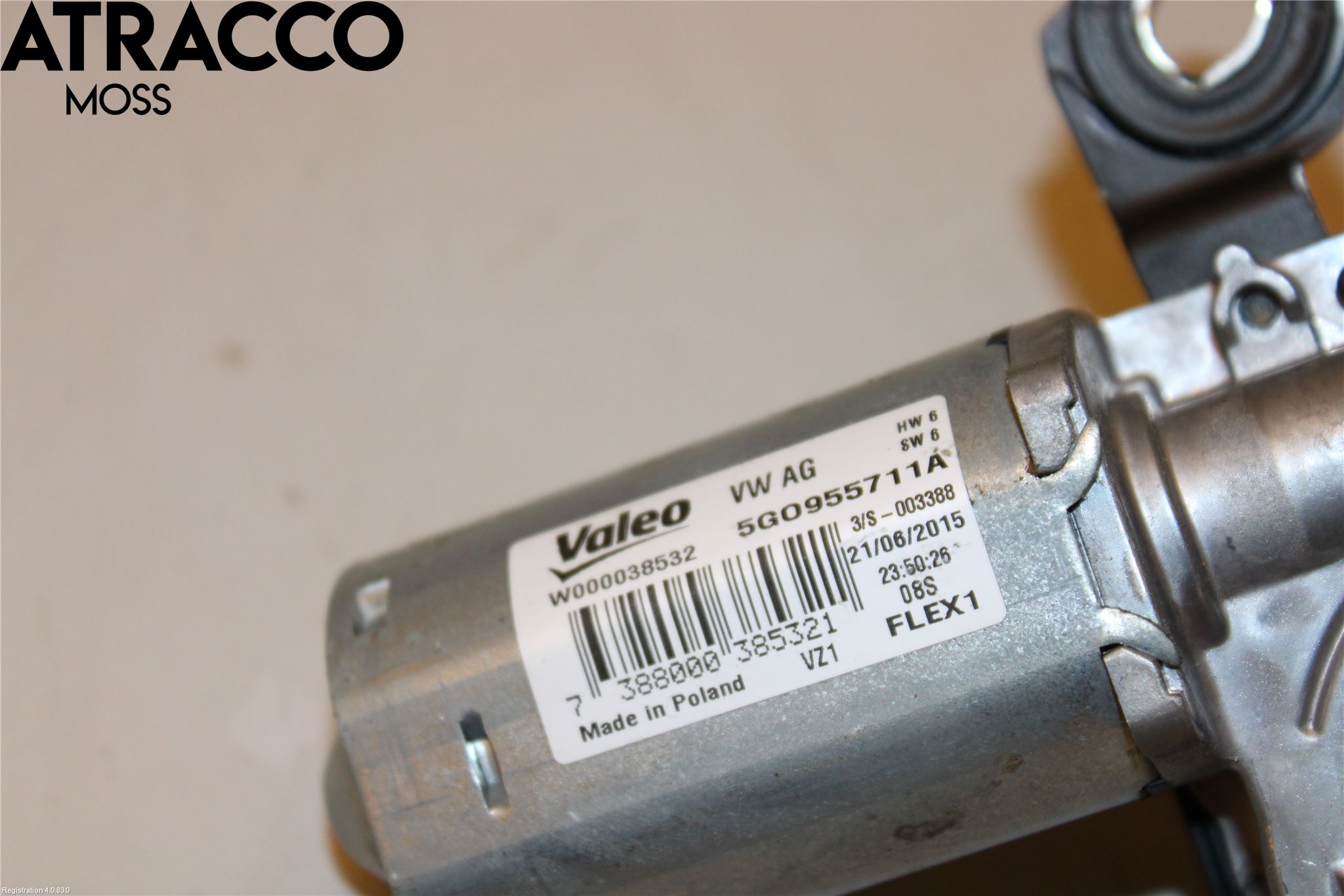 Volkswagen VW GOLF / E-GOLF VII 13-20 Torkarmotor Baklucka