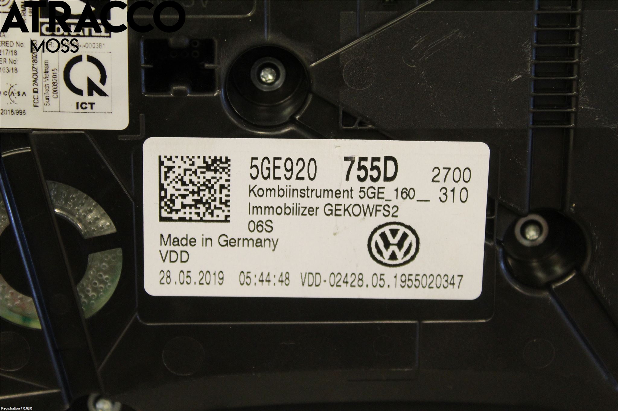 Volkswagen VW GOLF / E-GOLF VII 13-20 Instrument Komb