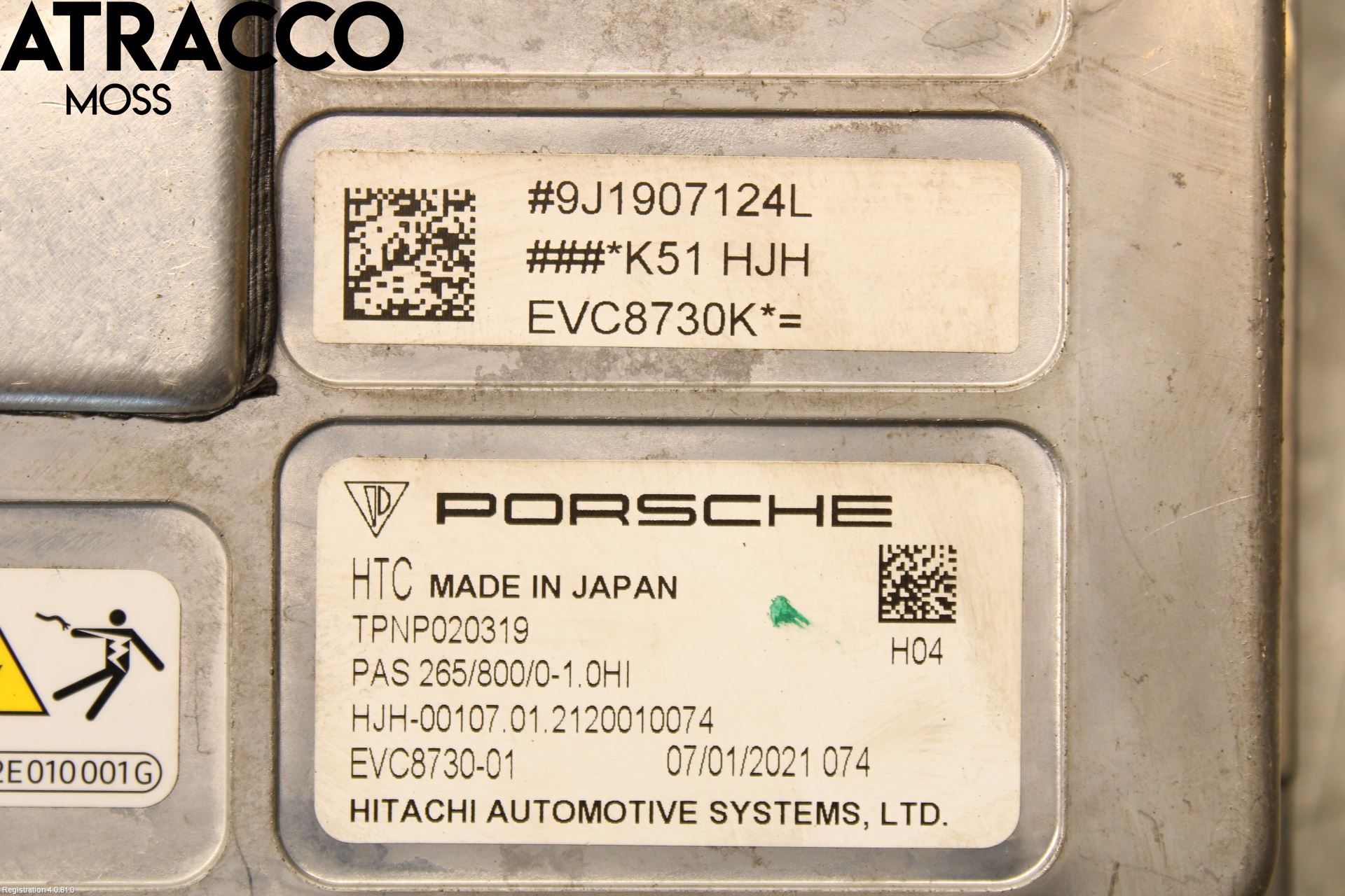 Porsche TAYCAN 20- Styrenhet Elmotor