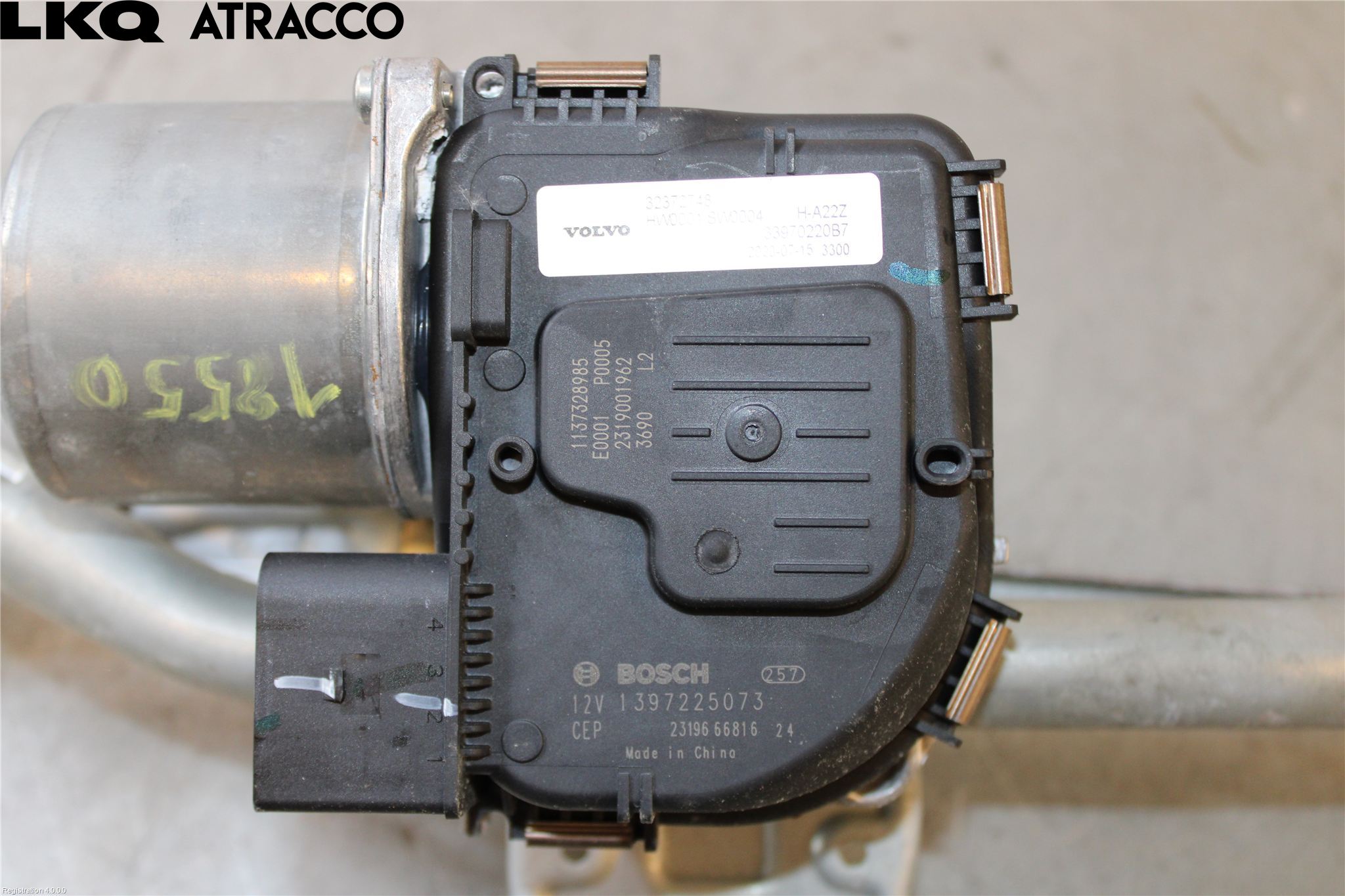 Volvo XC40/RECHARGE 18- Torkarmotor Vindruta