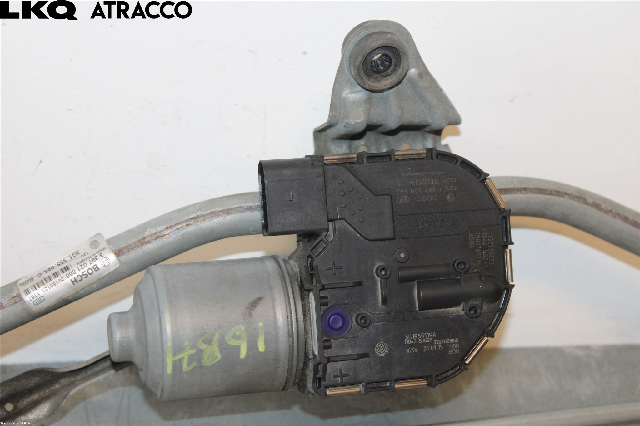Volkswagen VW PASSAT 15-19 Torkarmotor Vindruta