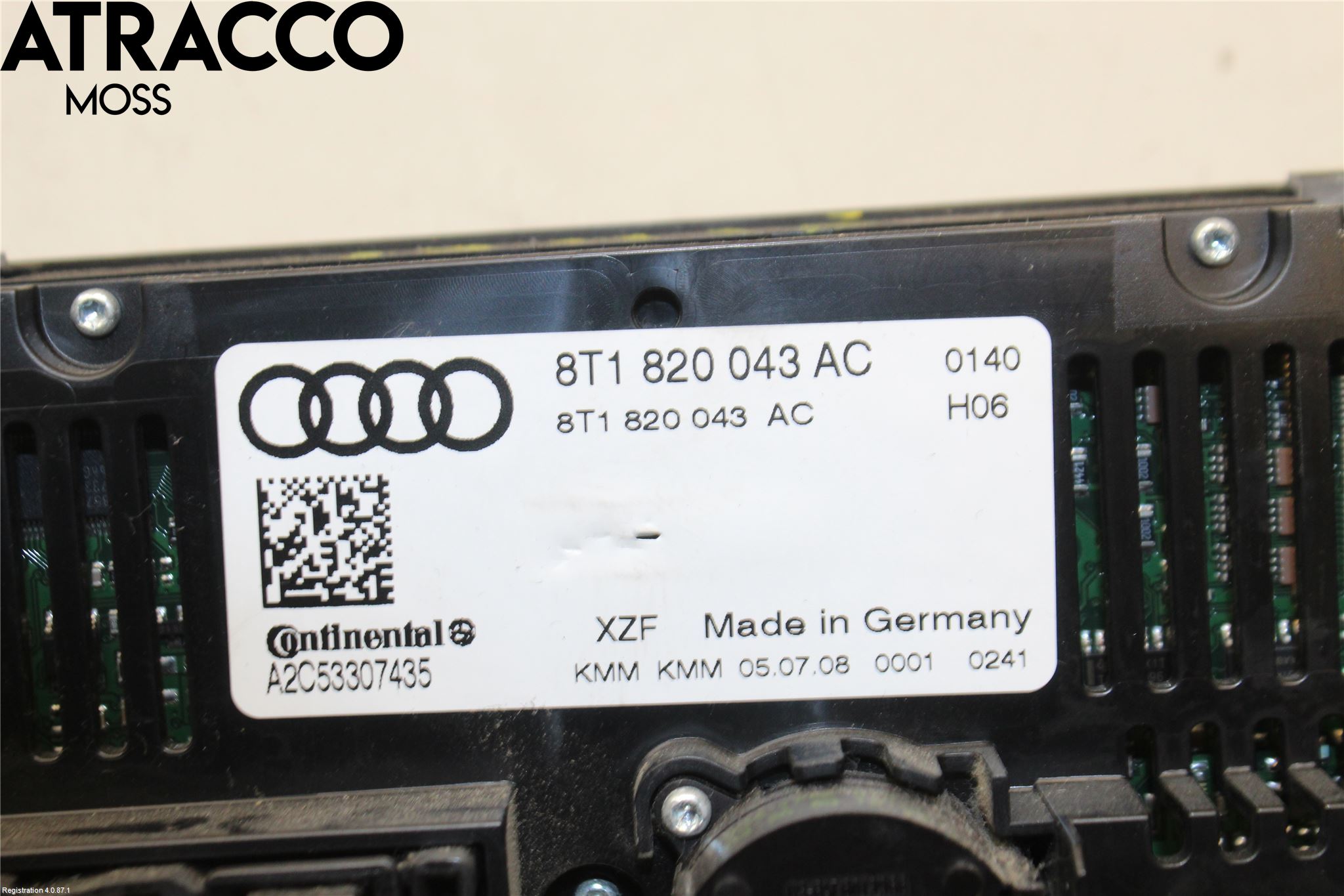 Audi ALLROAD 06-11 Ac Styrenhet Ac Manöveren