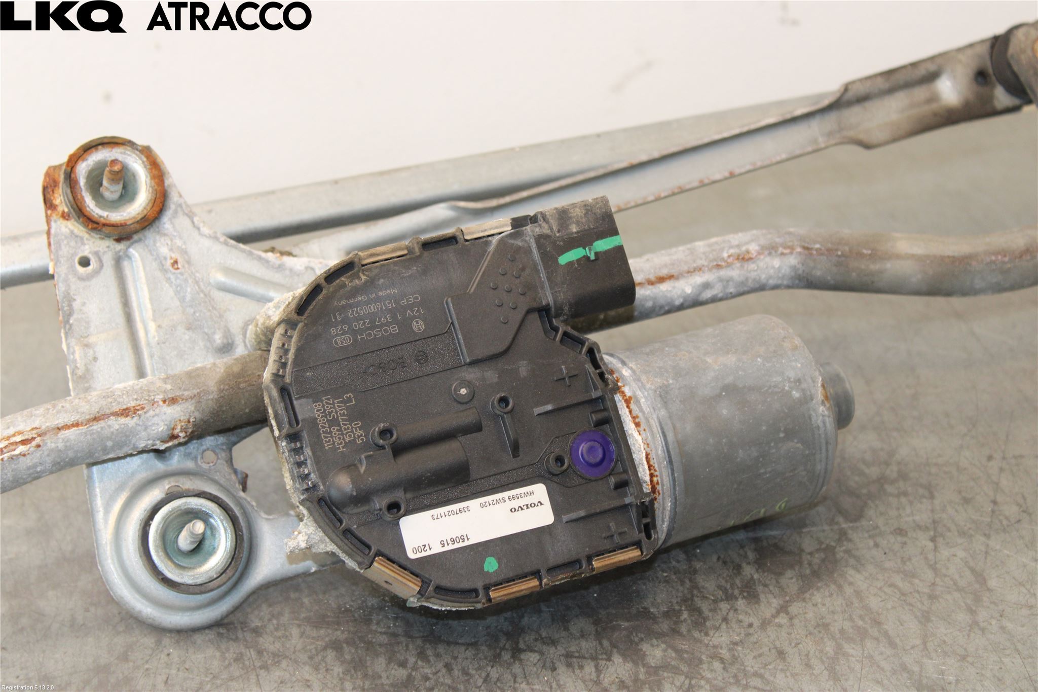 Volvo V60 14-18 Torkarmotor Vindruta