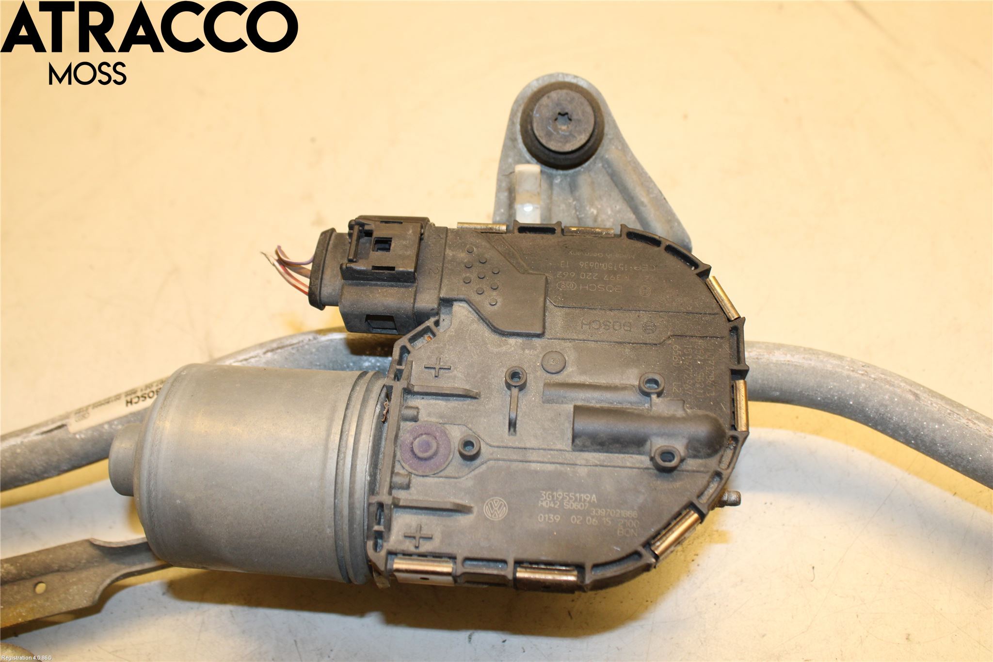 Volkswagen VW PASSAT 15-19 Torkarmotor Vindruta