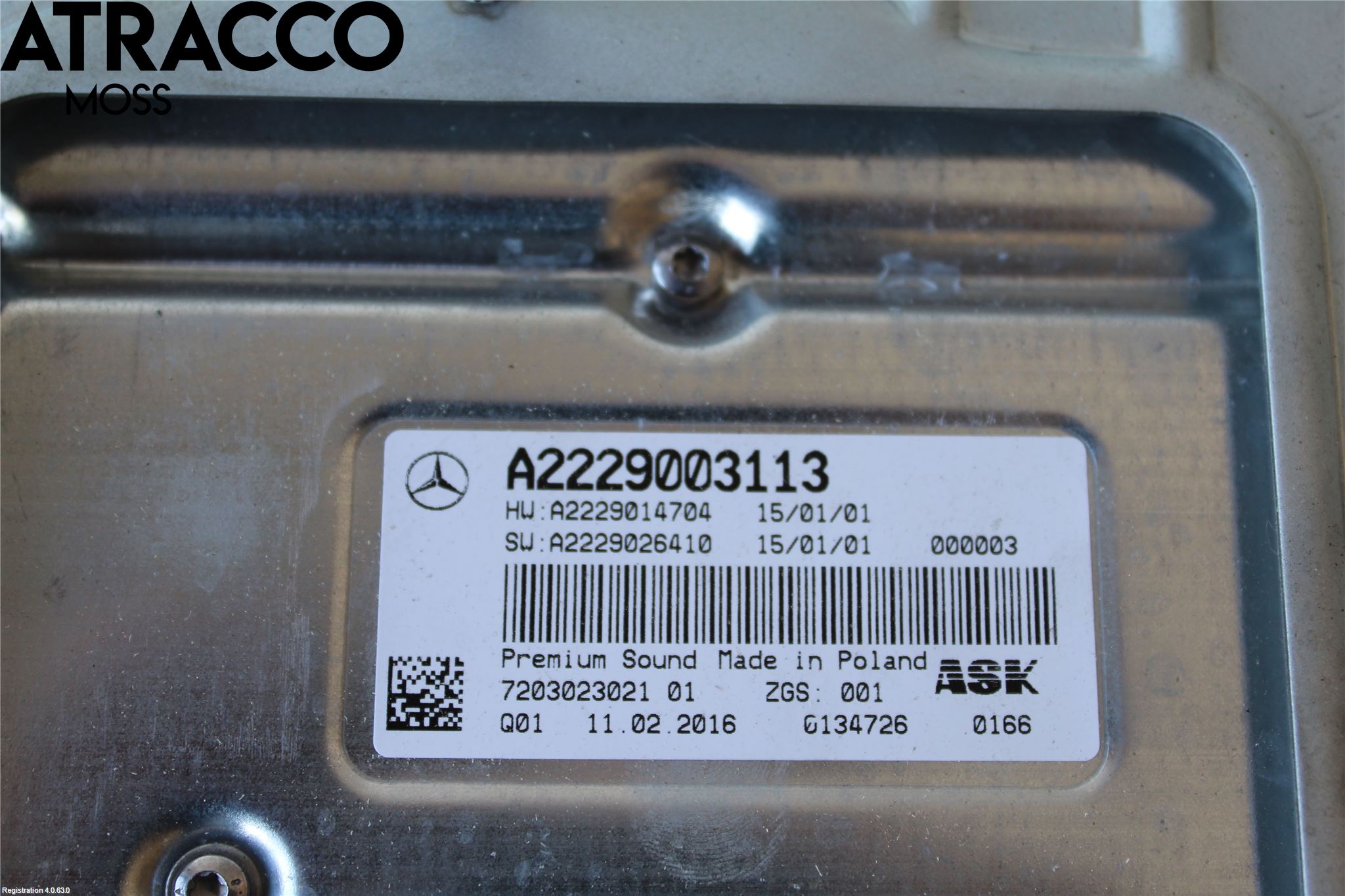 Mercedes-Benz MB C-KLASS (W205) 14-21 Radio-Stereo Förstärkare