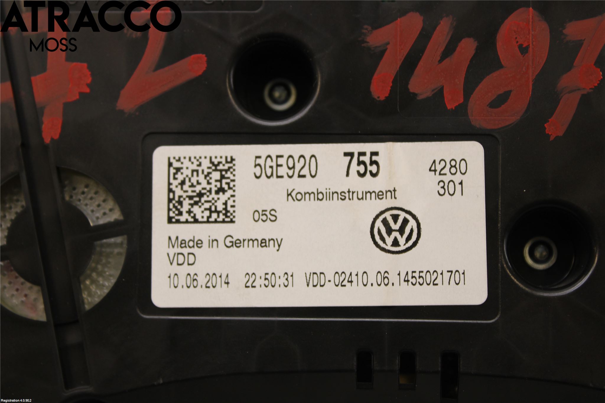 Volkswagen VW GOLF / E-GOLF VII 13-20 Instrument Komb