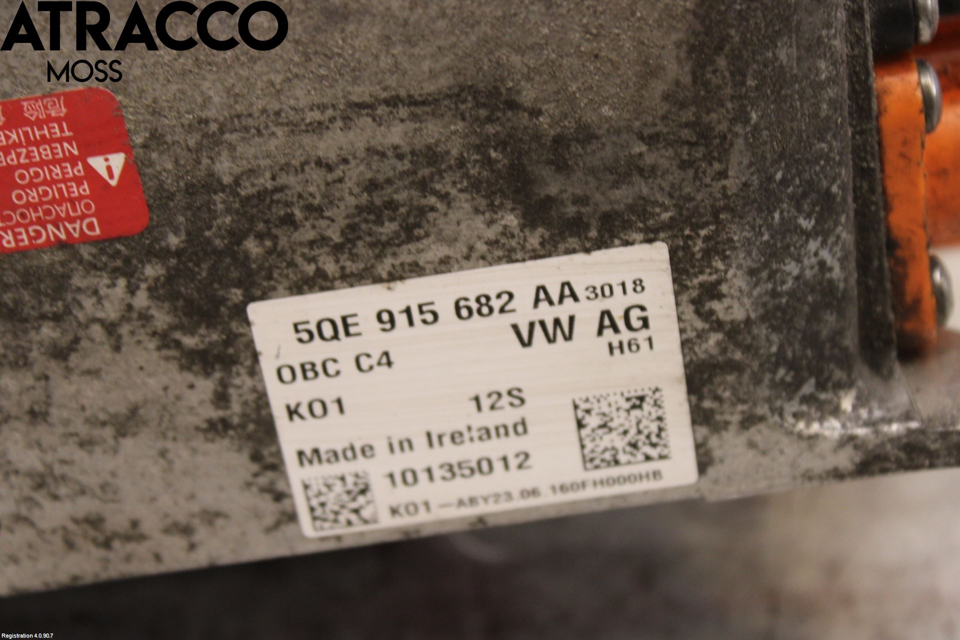Volkswagen VW GOLF / E-GOLF VII 13-20 Batteriladdare Högspänning