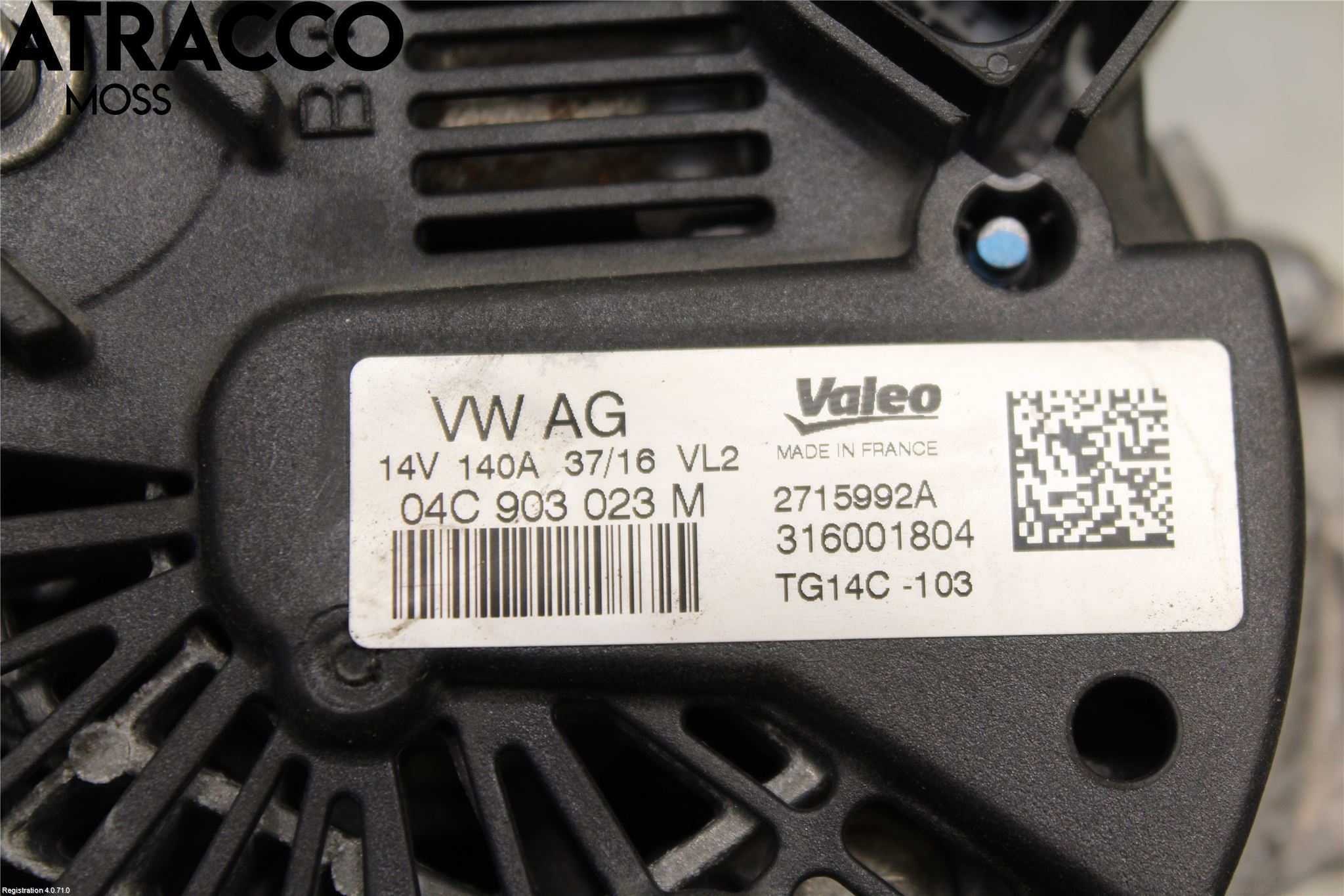 Volkswagen VW TIGUAN 16-24 Generator