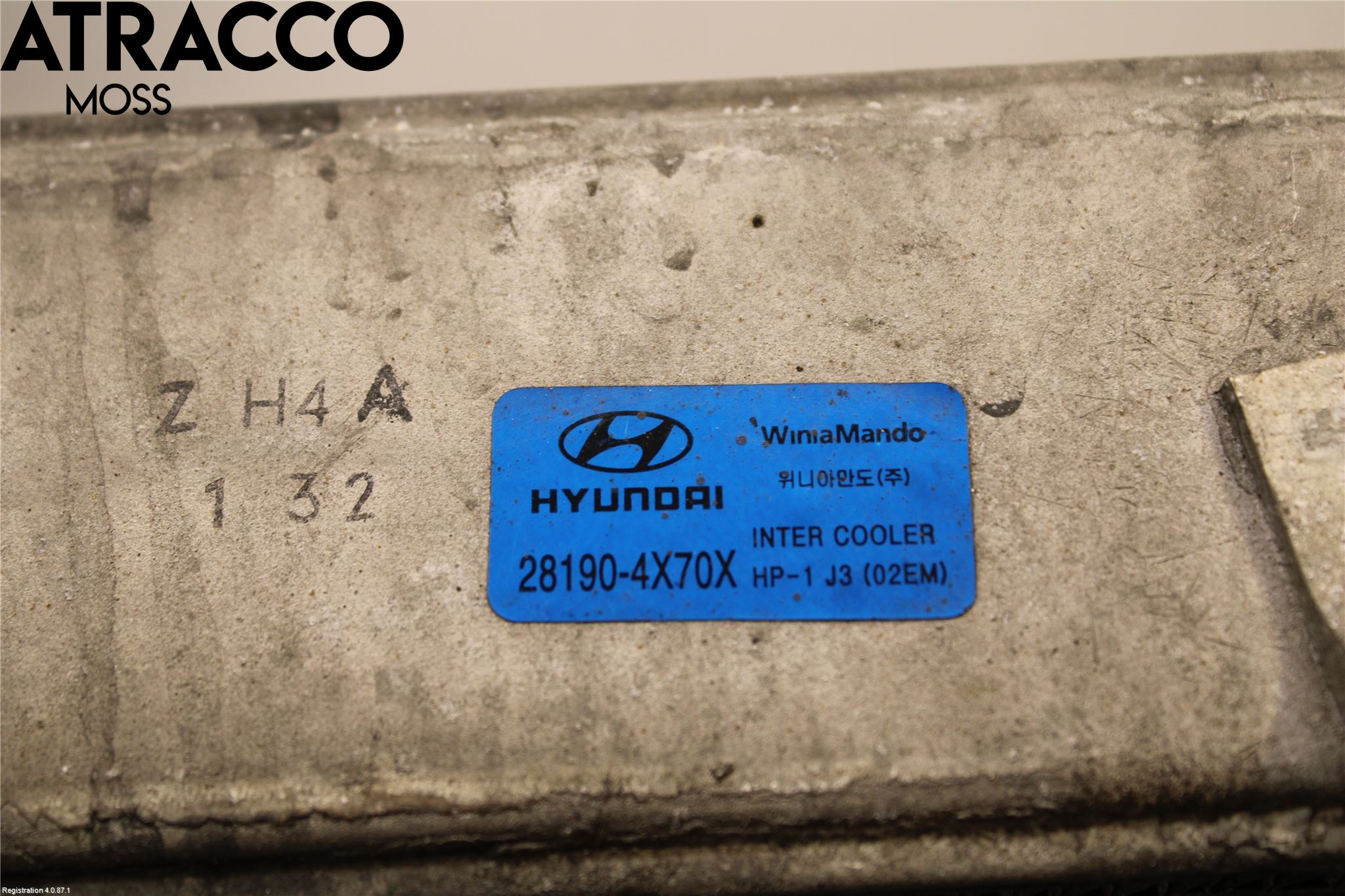 Hyundai TERRACAN Laddluft-Intercooler Kyl