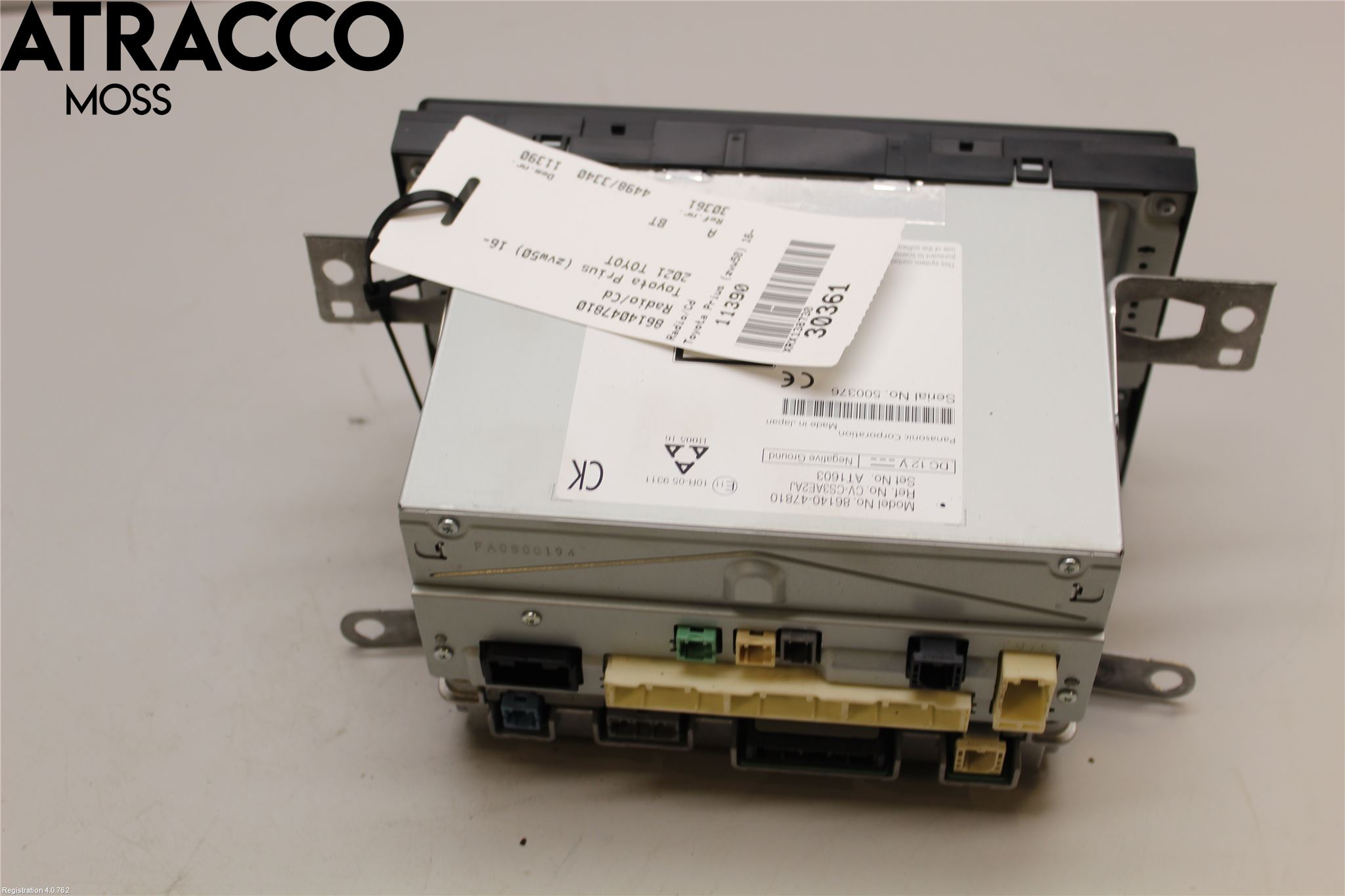 Toyota PRIUS (ZVW50) 16-21 Cd Radio - Multimediapanel