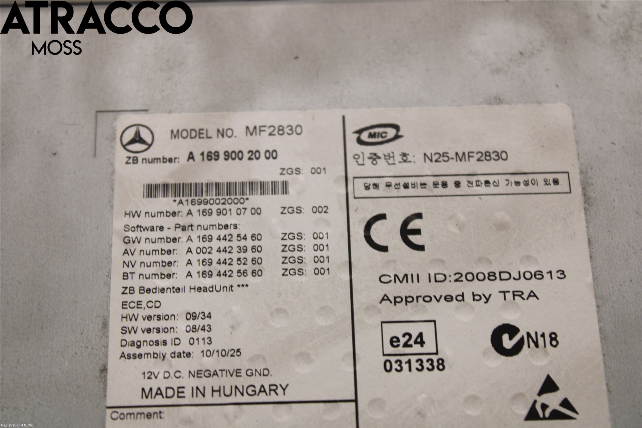 Mercedes-Benz MB SPRINTER (W907/W910) 19- Cd Radio - Multimediapanel