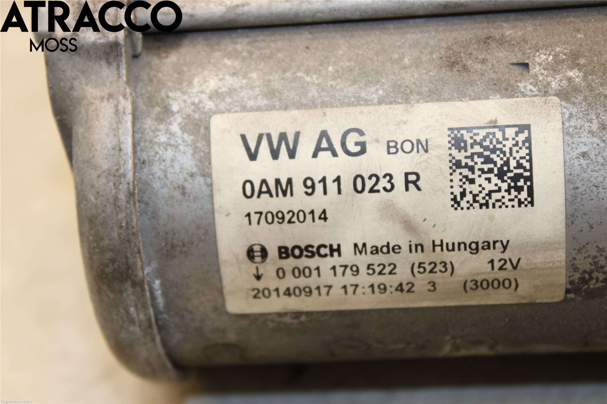 Audi A3/S3 8V 13-20 Startmotor