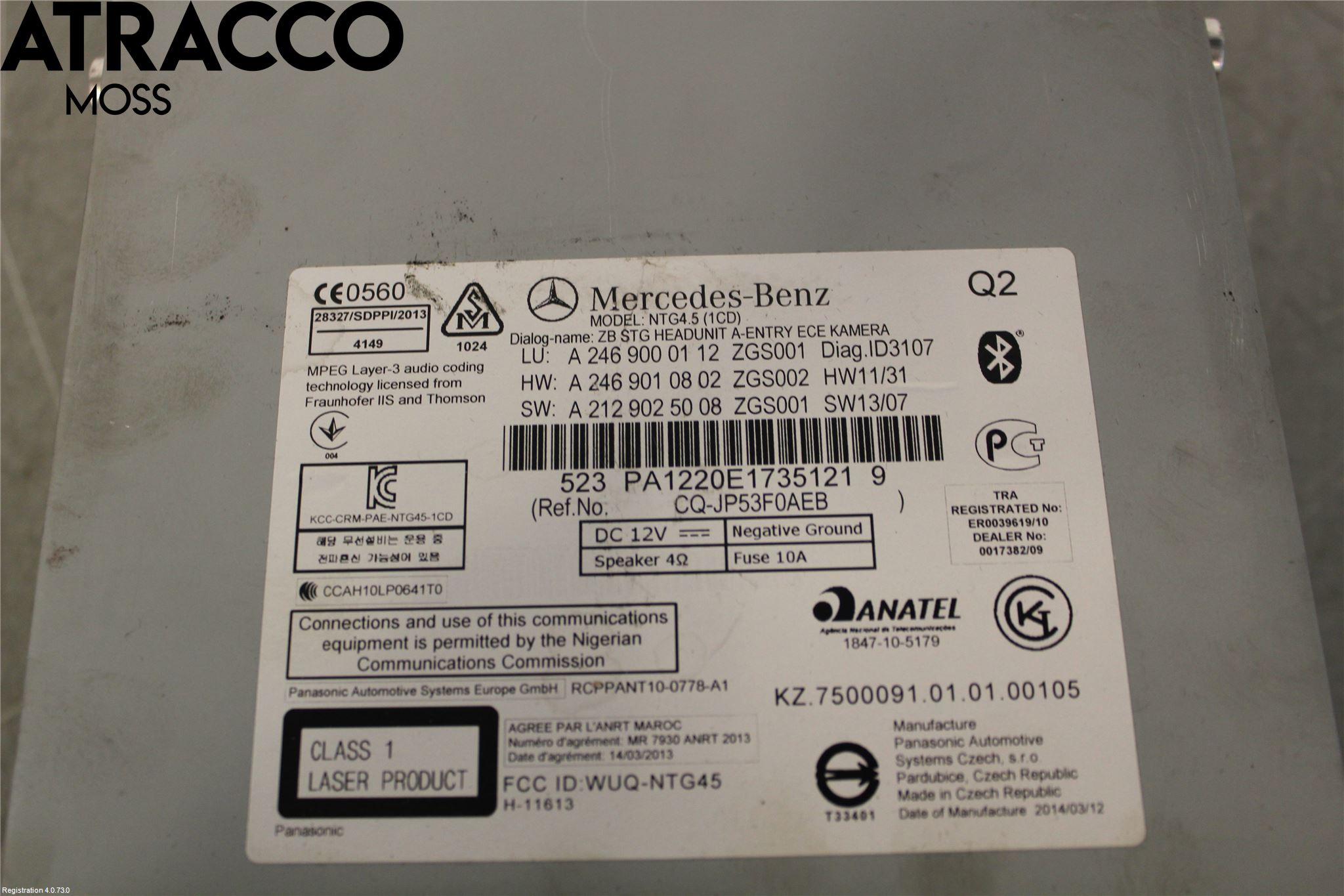 Mercedes-Benz MB A-KLASS (W176) 13-18 Radio