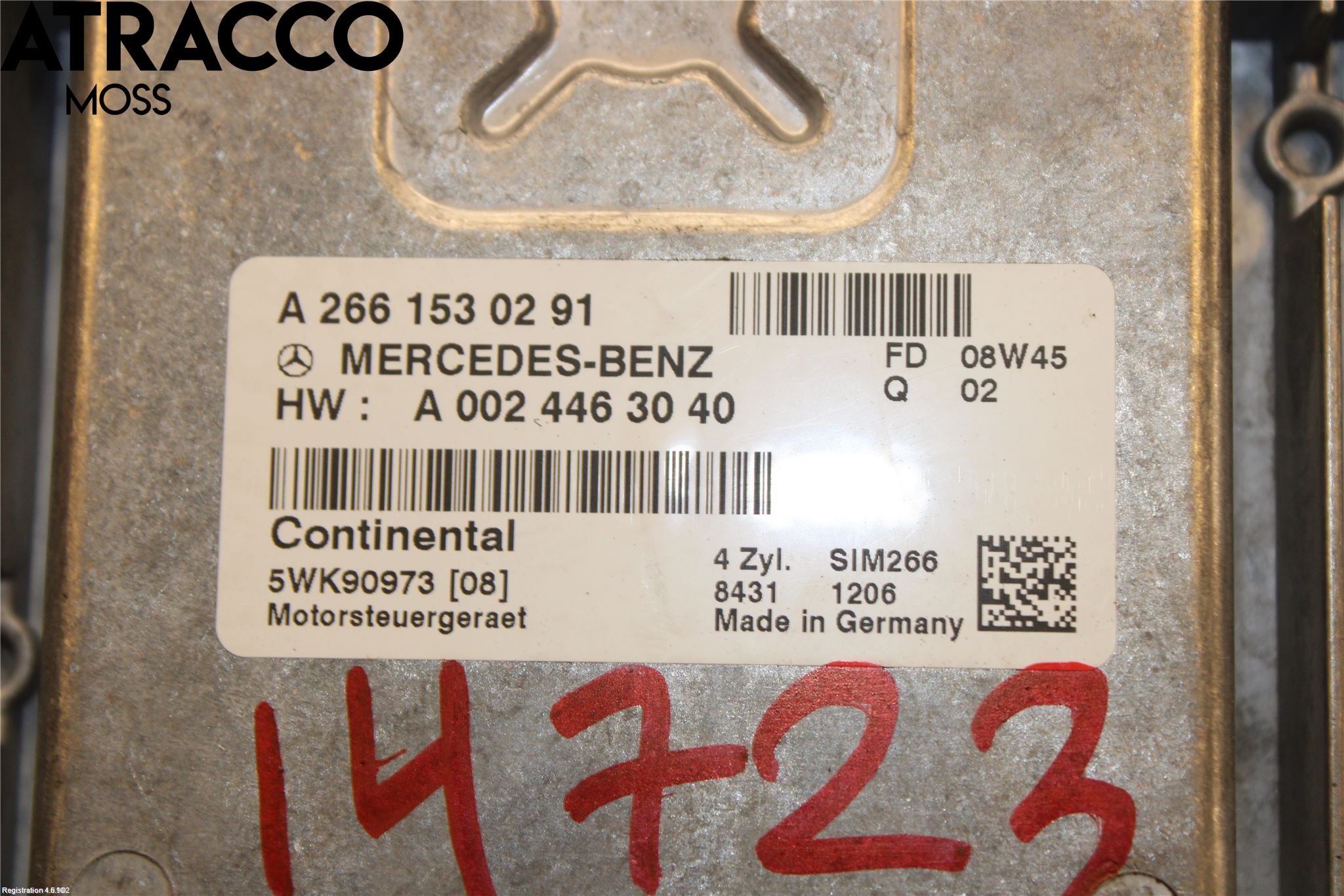 Mercedes-Benz MB B-KLASS (W245) 05-12 Styrenhet Insprut Bensin