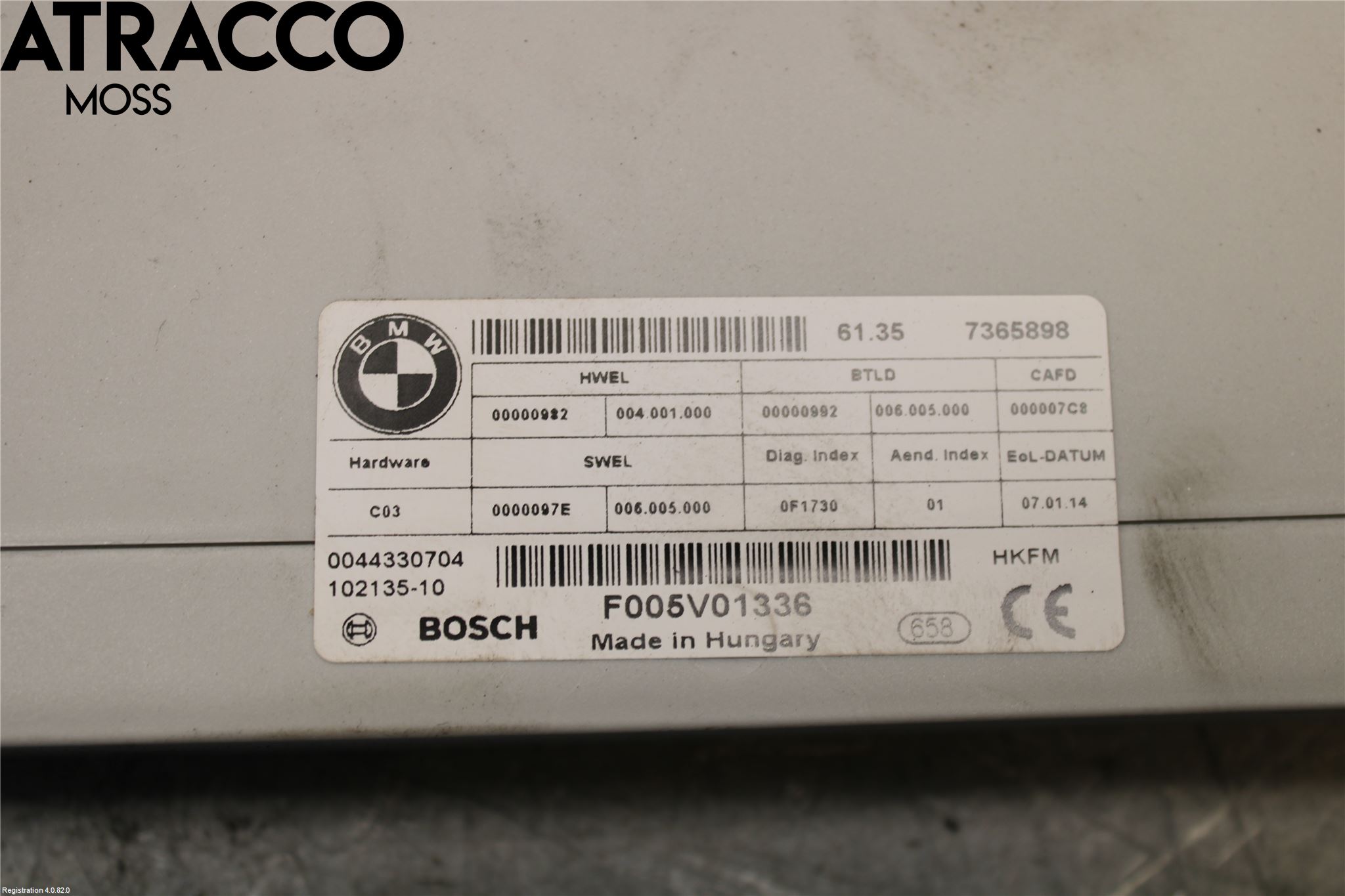 BMW 5 F10/F11/F18 09-17 Styrenhet Övrigt