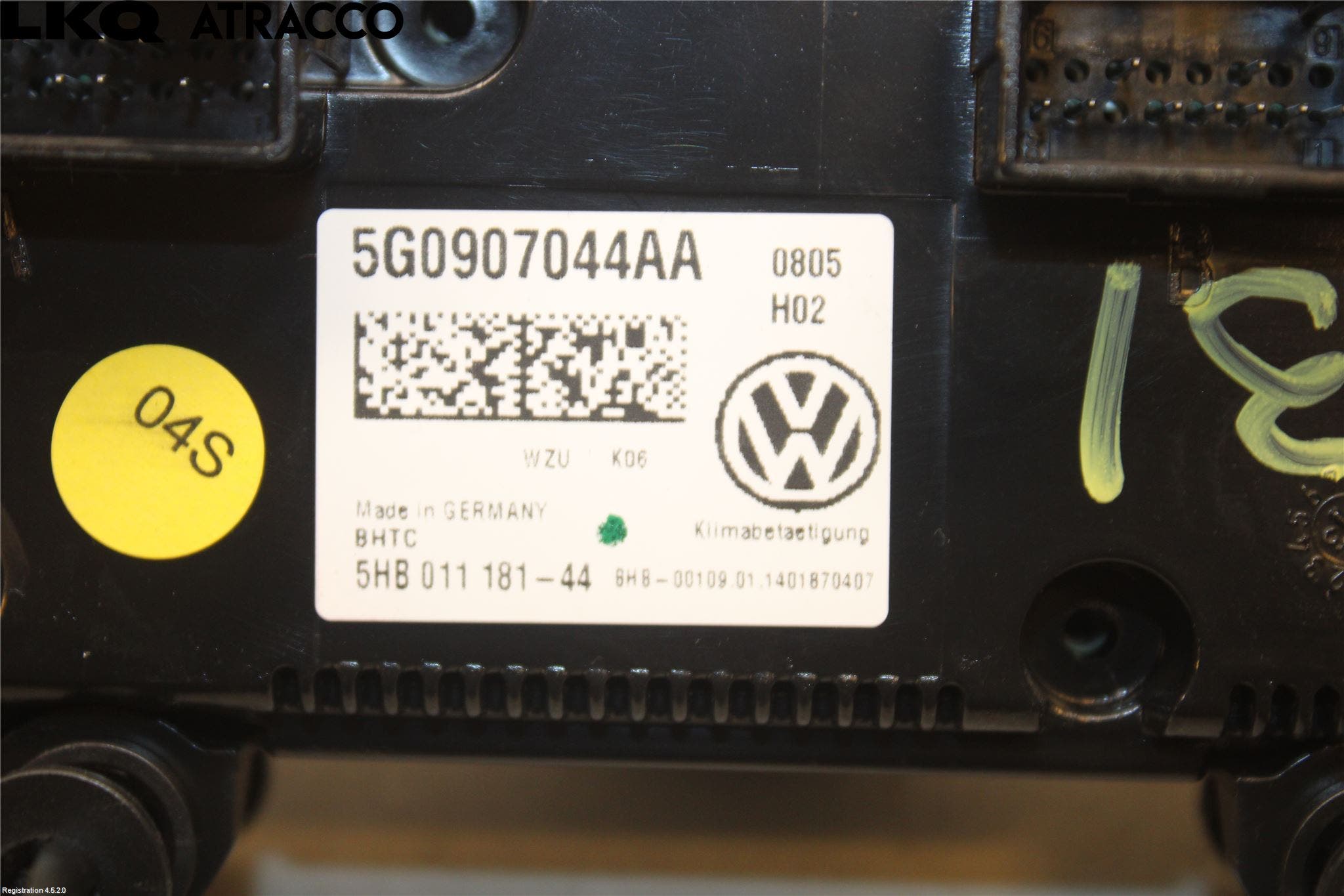 Volkswagen VW GOLF / E-GOLF VII 13-20 Ac Styrenhet Ac Manöveren