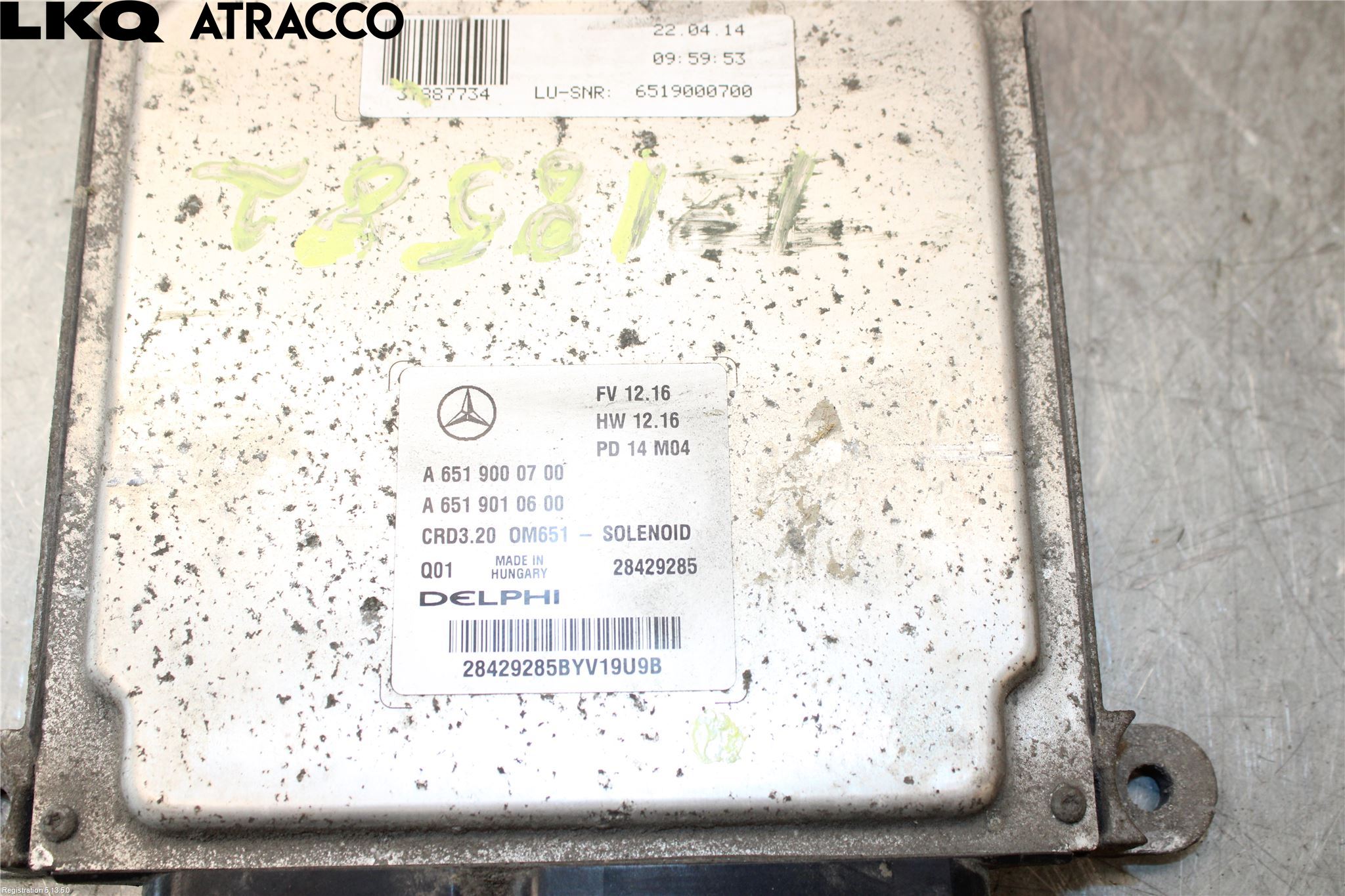 Mercedes-Benz MB SPRINTER (W906) 06-18 Styrenhet Insprut Bensin