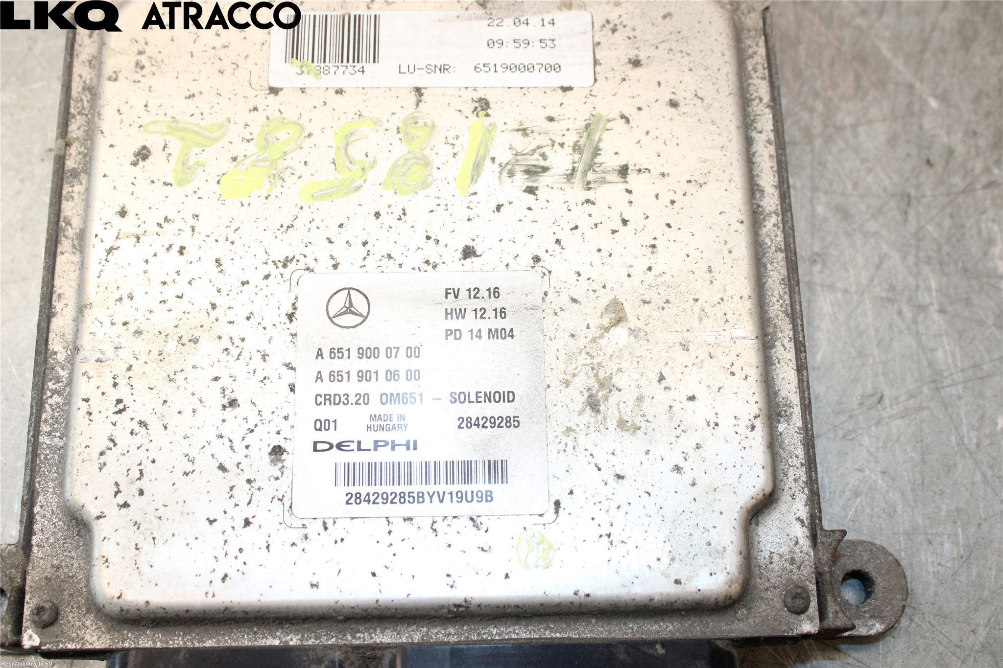 Mercedes-Benz MB SPRINTER (W906) 06-18 Styrenhet Insprut Bensin