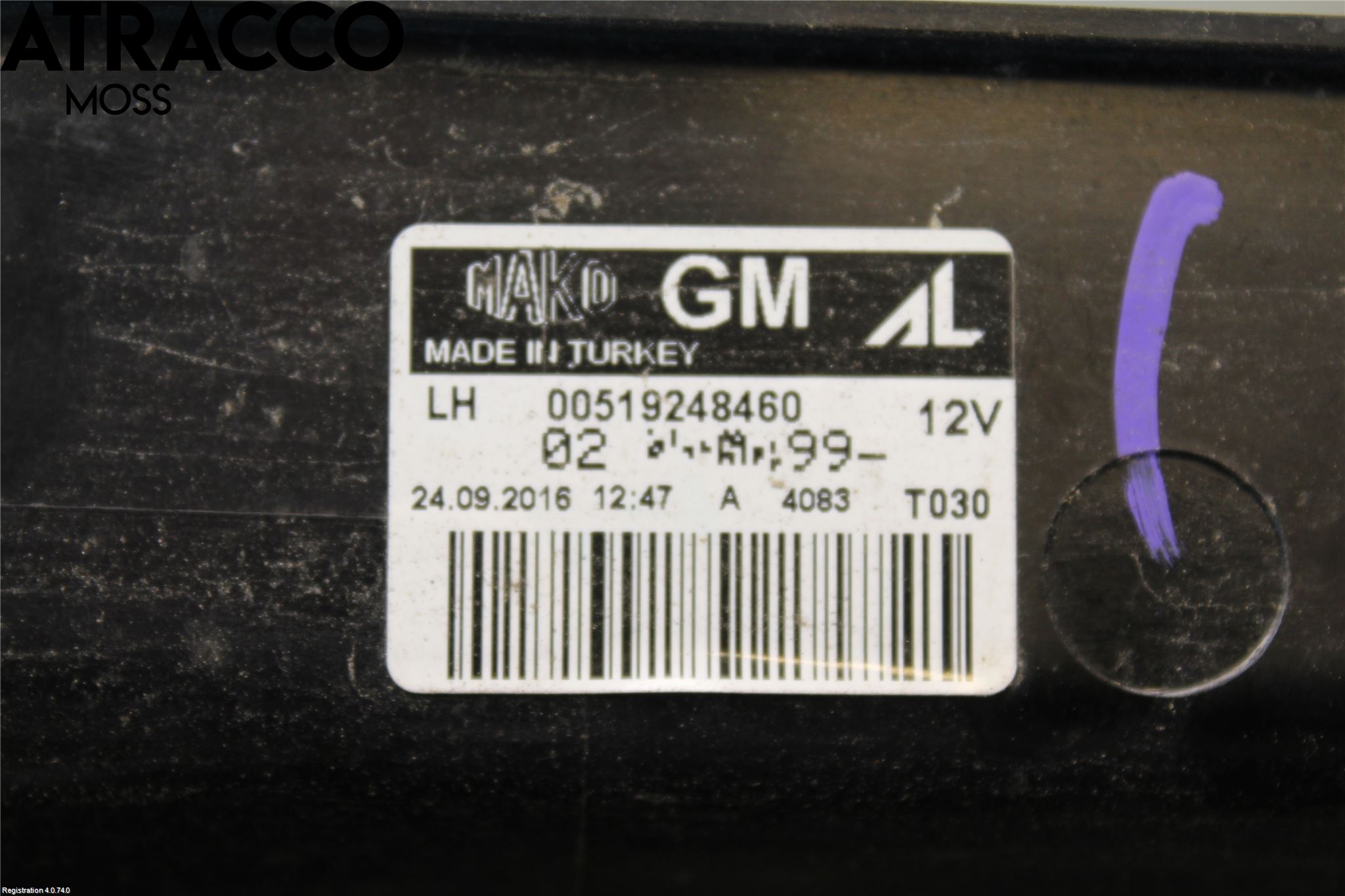 Opel COMBO D 12-18 Bakljus Vänster