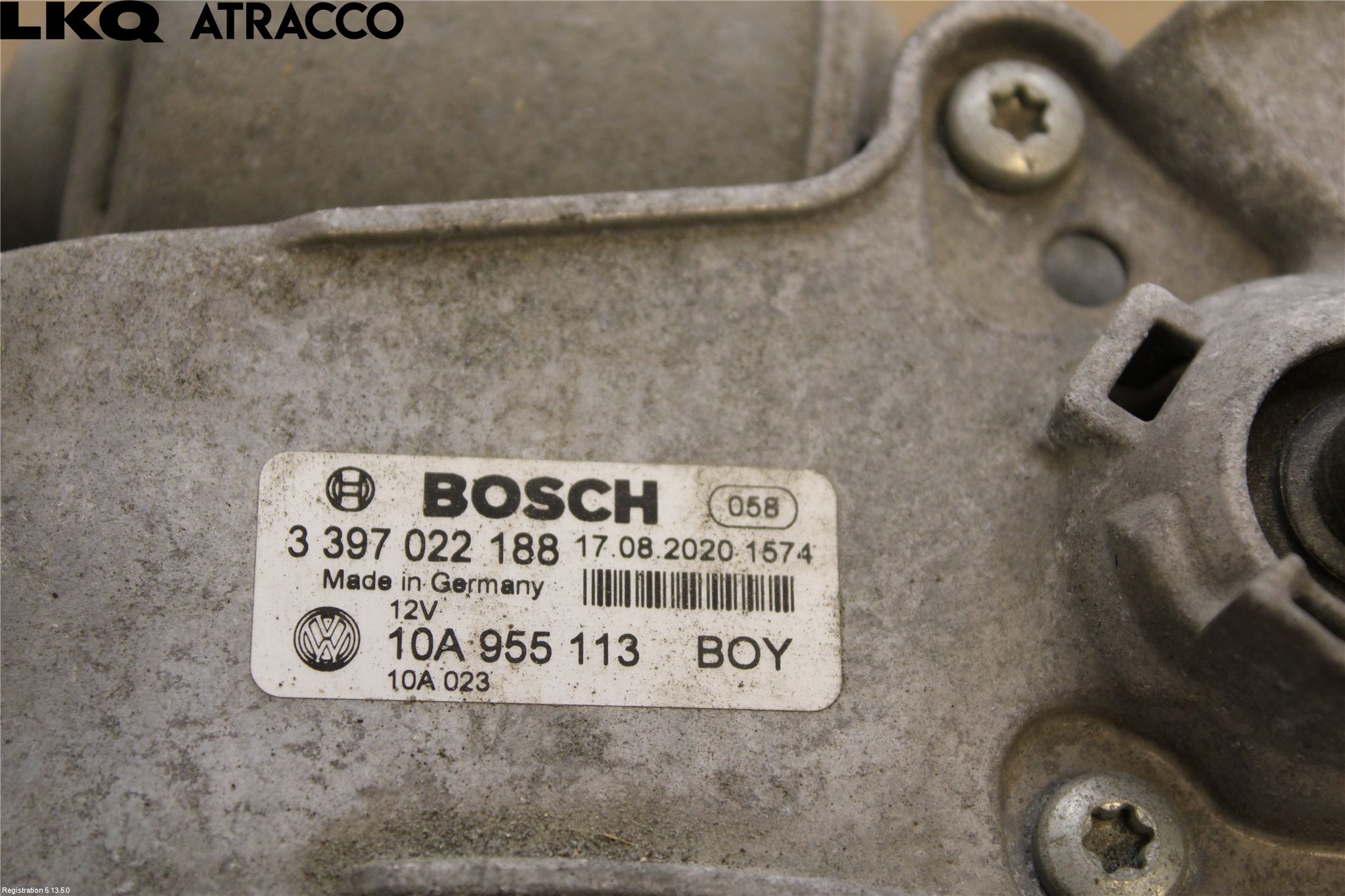 Volkswagen VW ID.3 21- Torkarmotor Vindruta