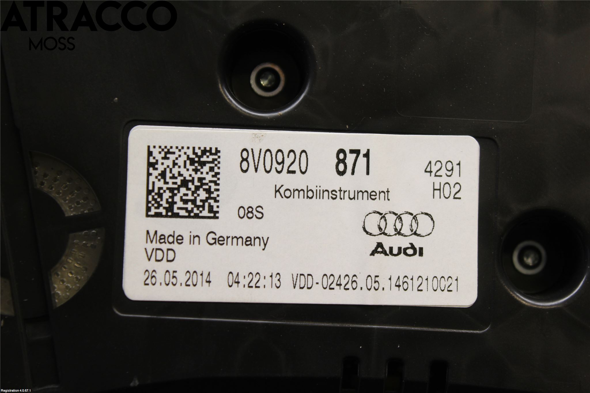 Audi A3/S3 8V 13-20 Instrument Komb