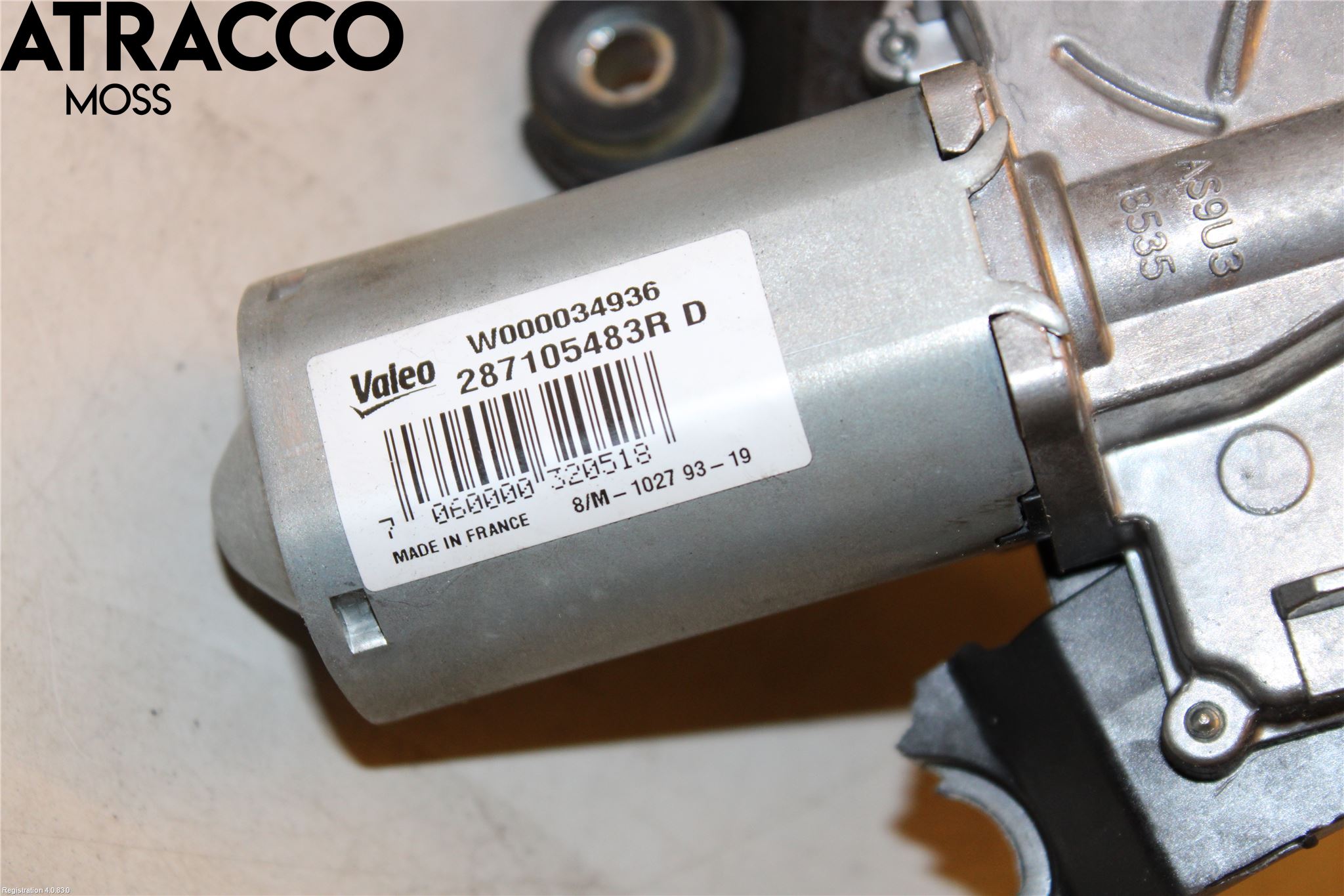 Renault ZOE/E-TECH 13- Torkarmotor Baklucka