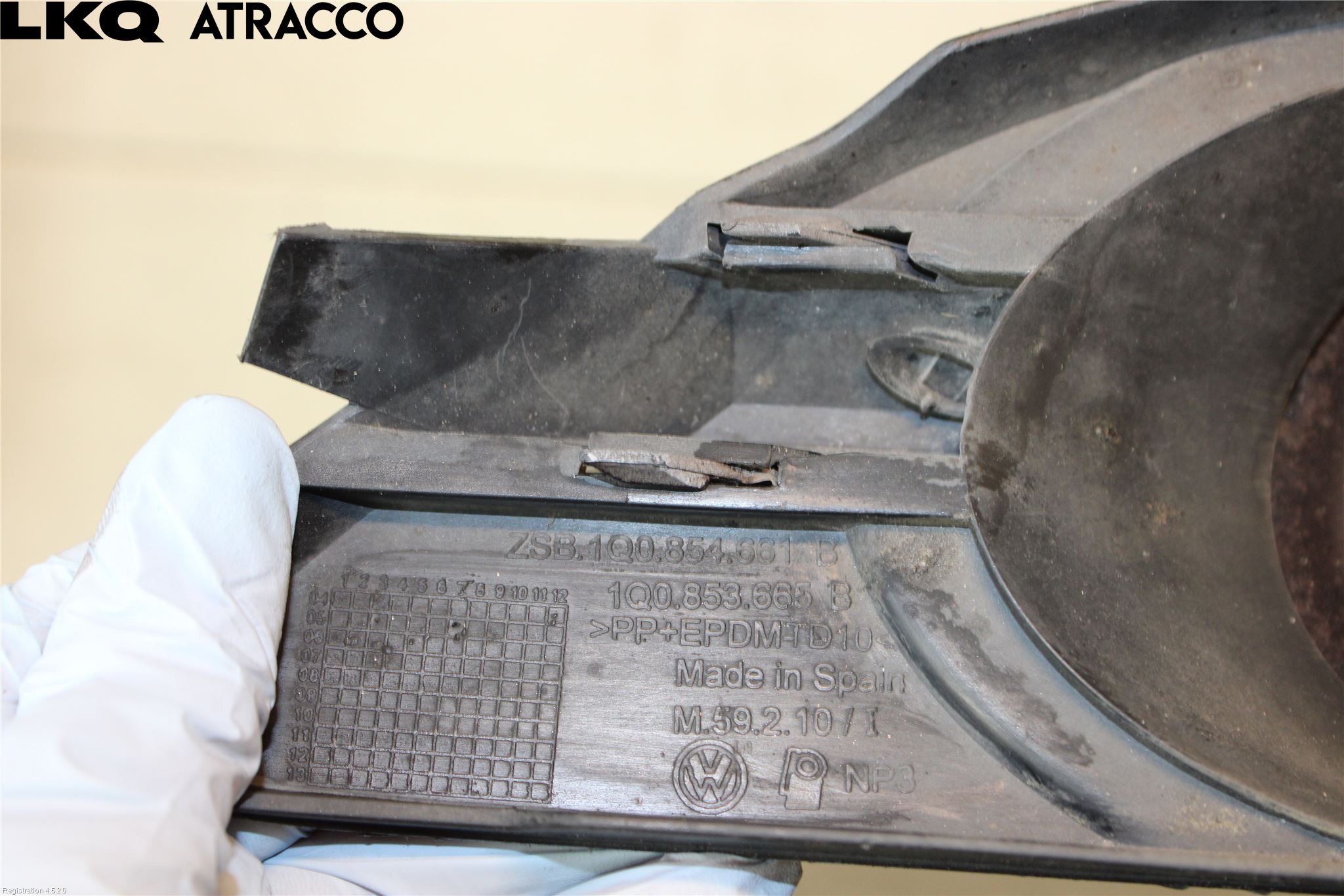 Volkswagen VW EOS  06-10 Dimljussarg Fram