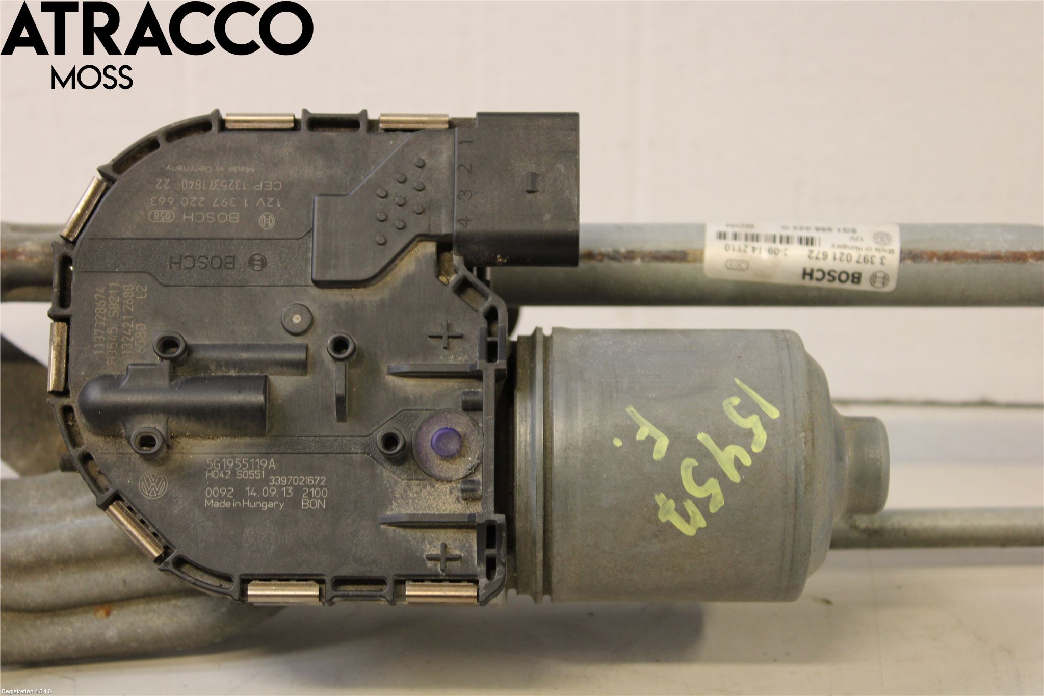 Volkswagen VW GOLF / E-GOLF VII 13-20 Torkarmotor Vindruta