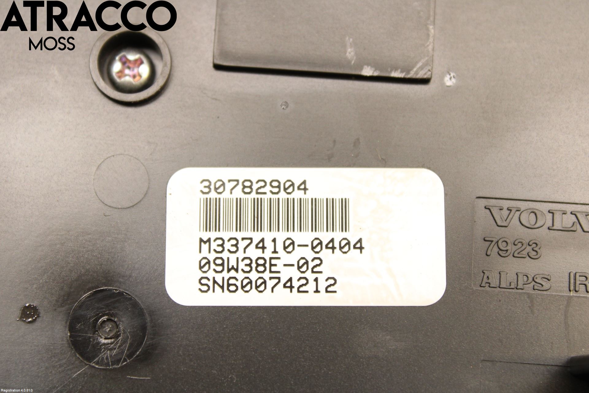 Volvo XC60 09-13 Ac Styrenhet Ac Manöveren