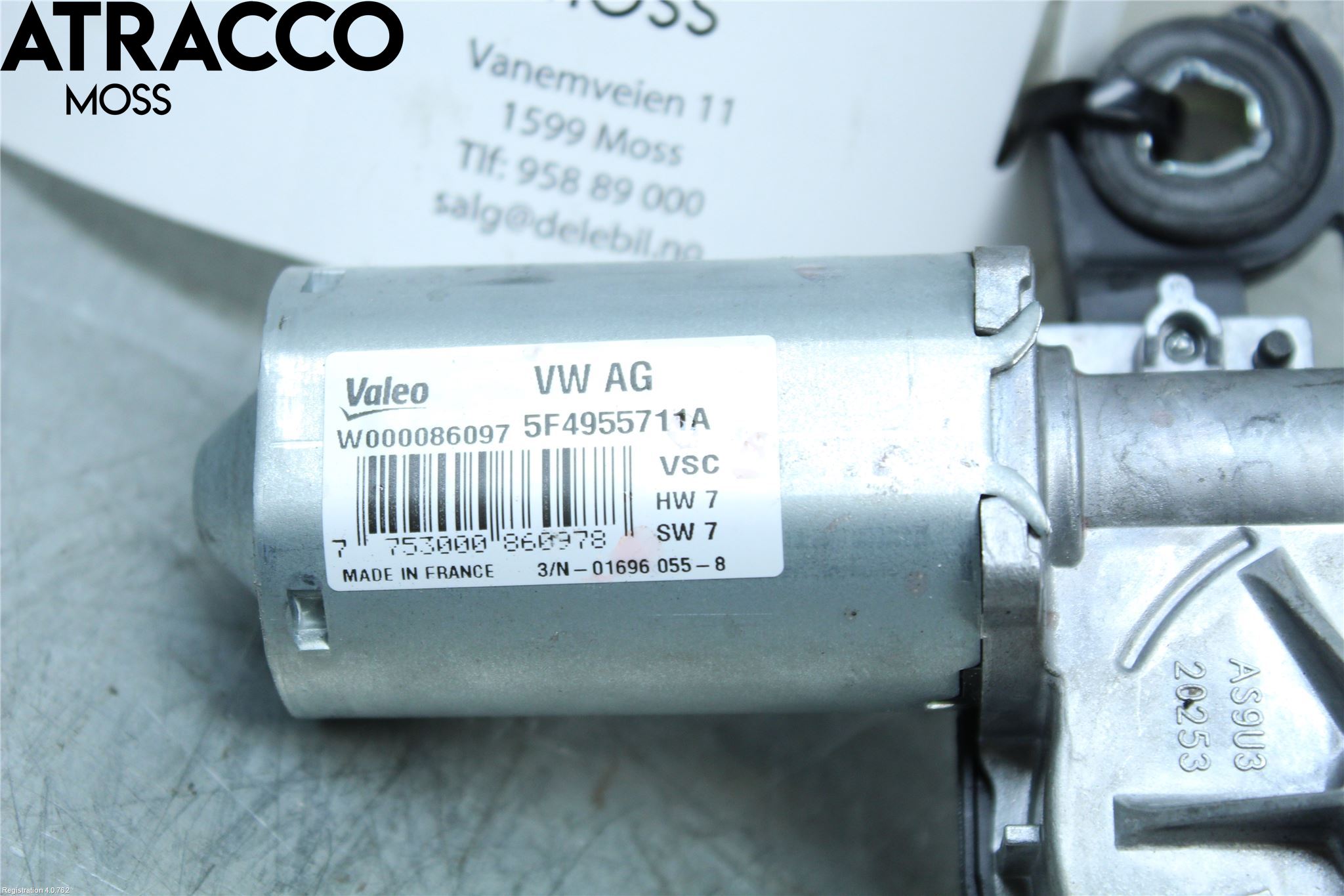 Skoda OCTAVIA (5E) 13-20 Torkarmotor Baklucka