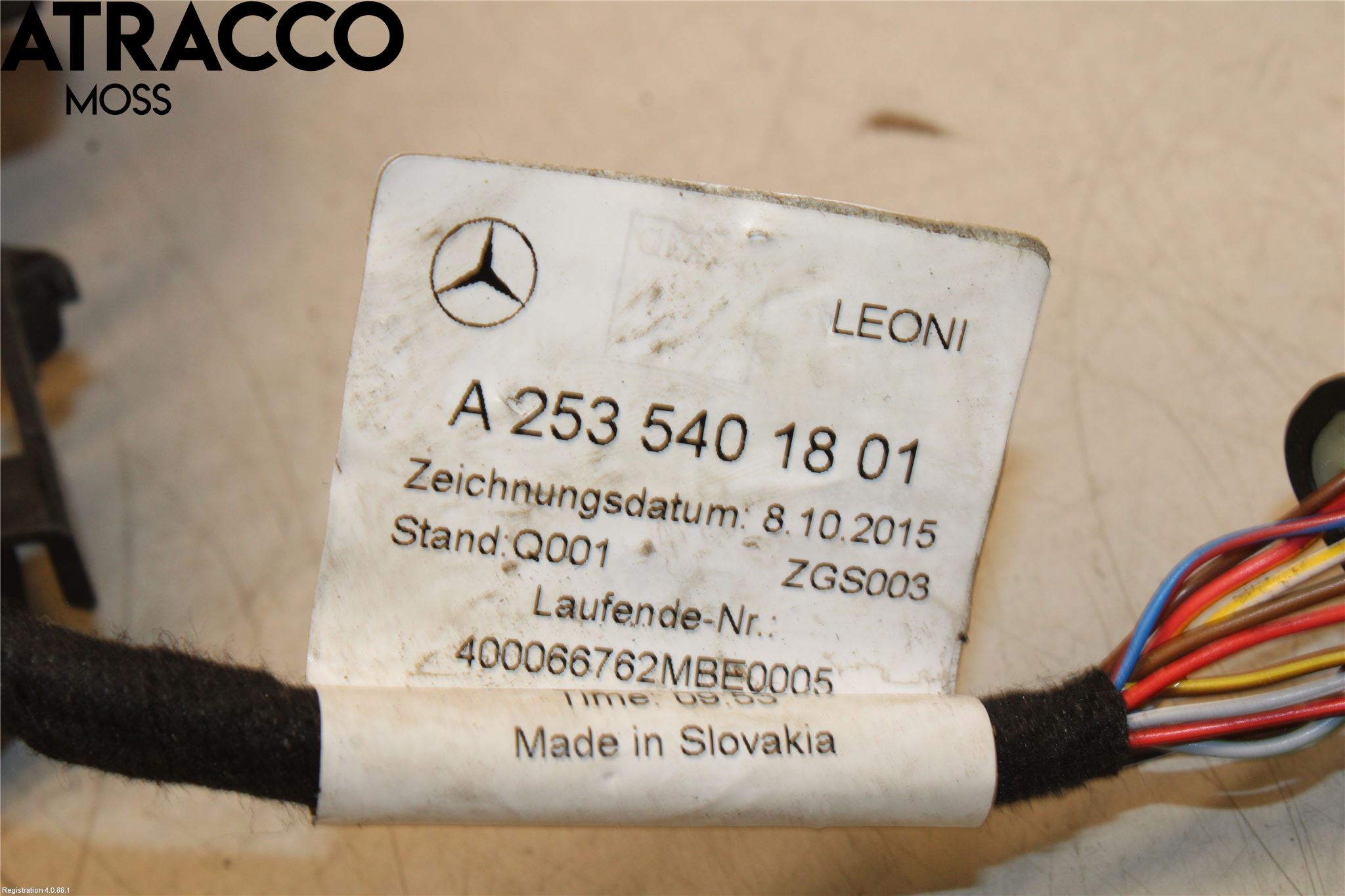 Mercedes-Benz MB GLC-KLASS (X253/C253) 15-22 Kabelhärva