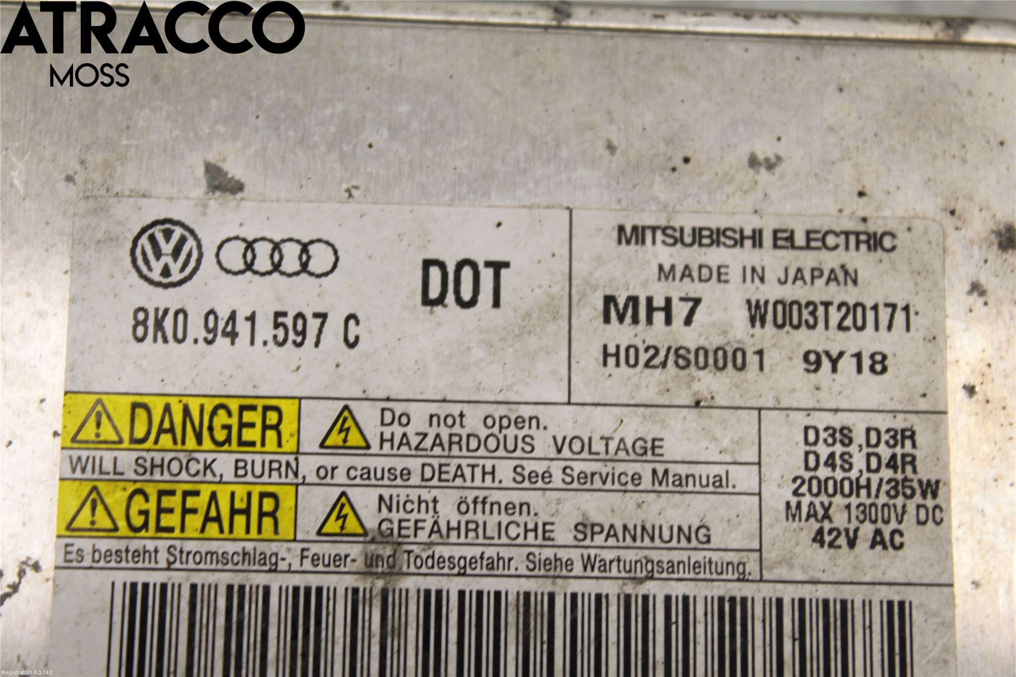 Audi A3/S3 05-13 Styrenhet Strålkastare