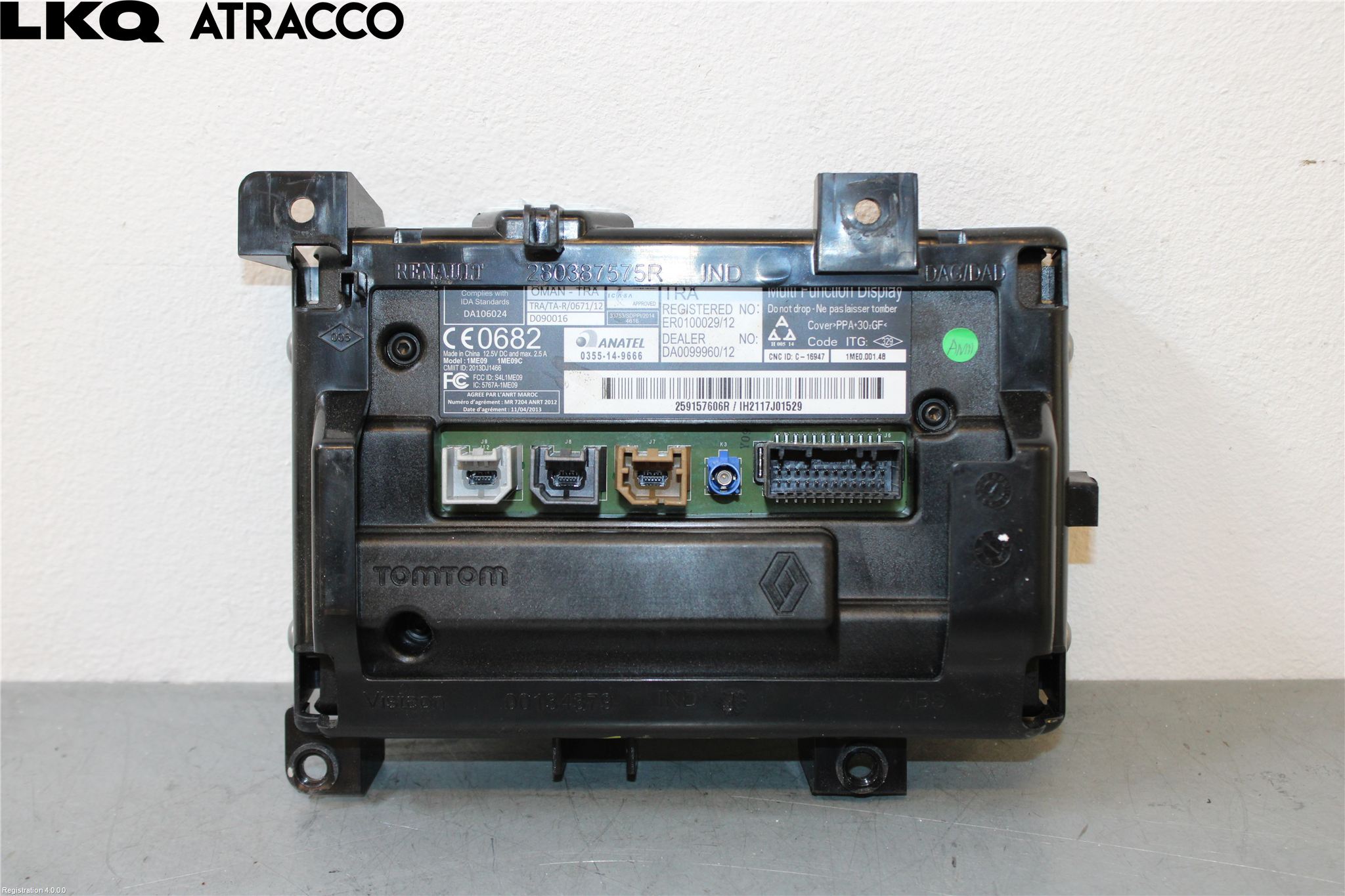 Renault CAPTUR 13-19 Multifunktionsdisplay