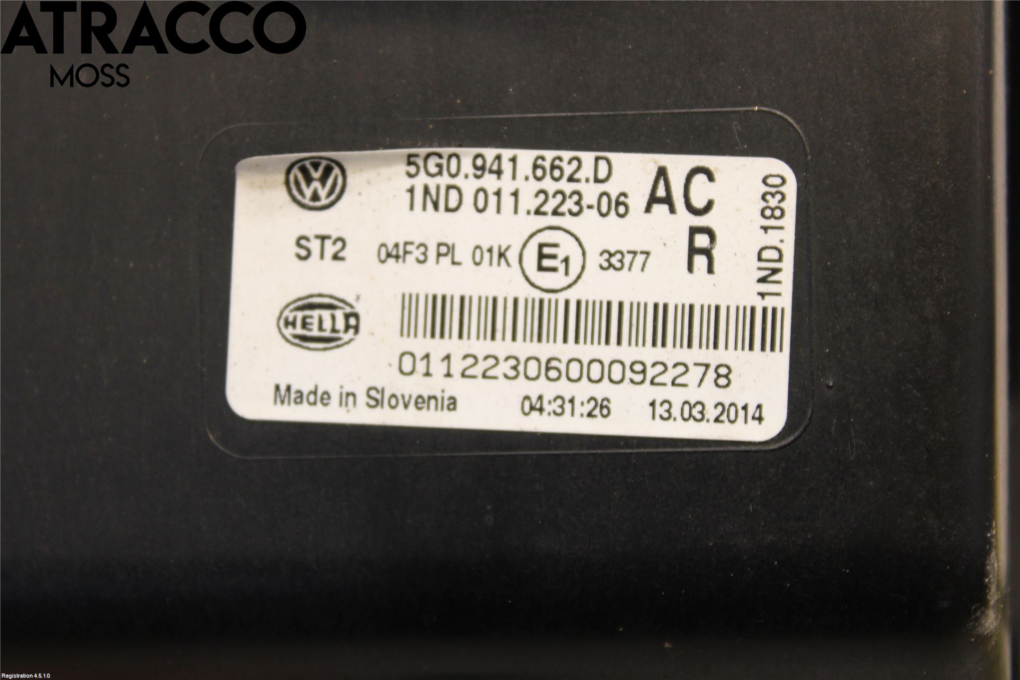 Volkswagen VW GOLF / E-GOLF VII 13-20 Dimljus-Varselljus Fram