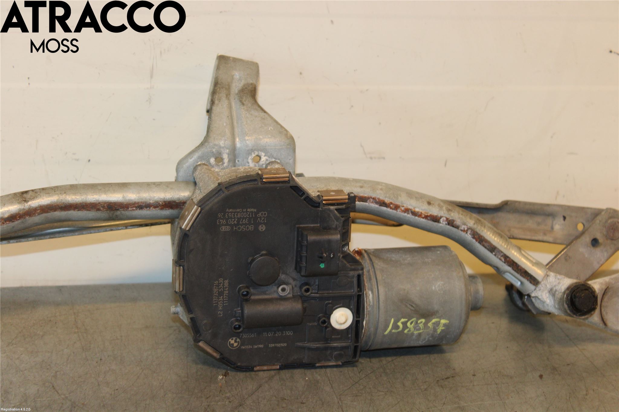 BMW 5 F10/F11/F18 09-17 Torkarmotor Vindruta