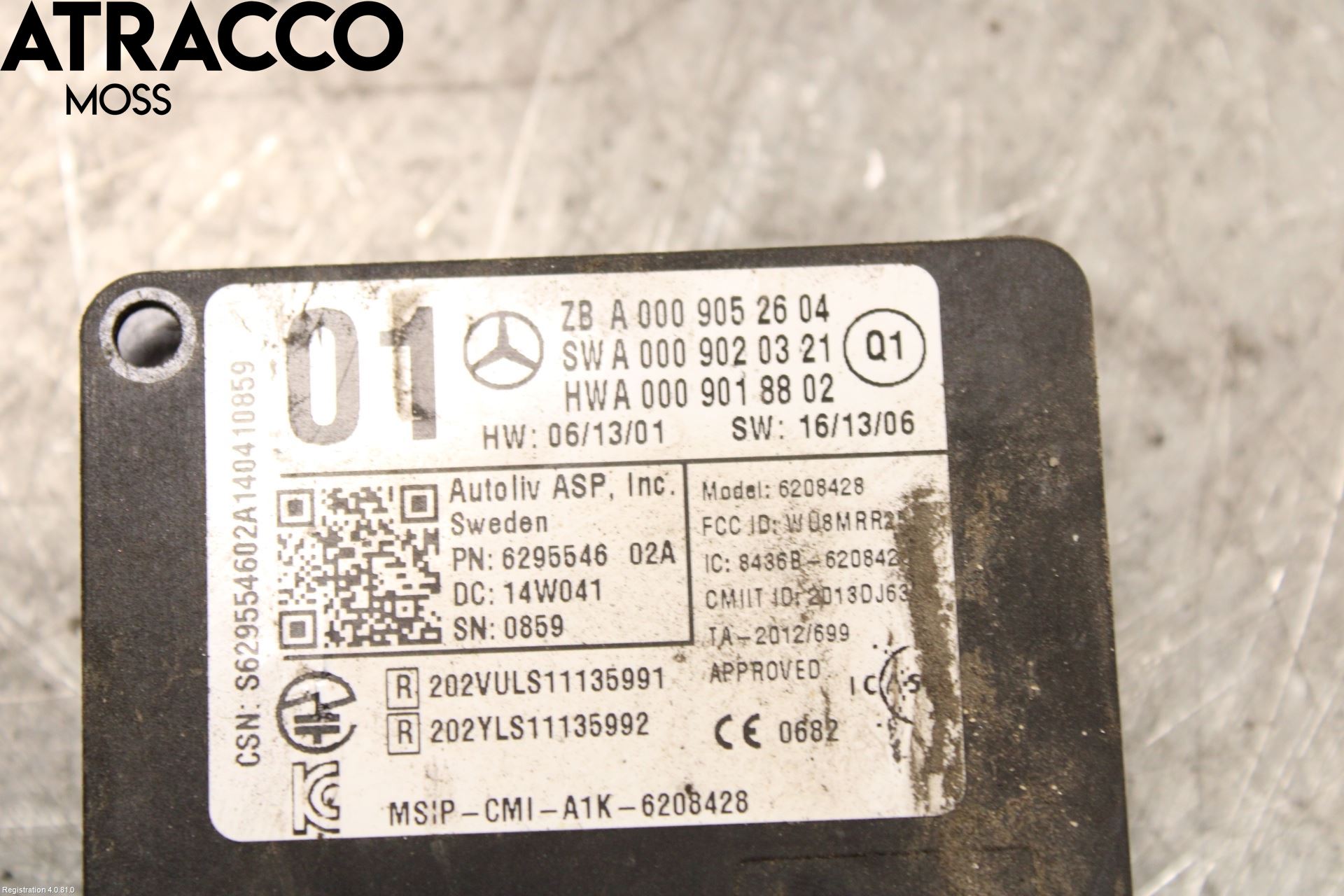Mercedes-Benz MB A-KLASS (W176) 13-18 Parkeringshjälp Backsensor