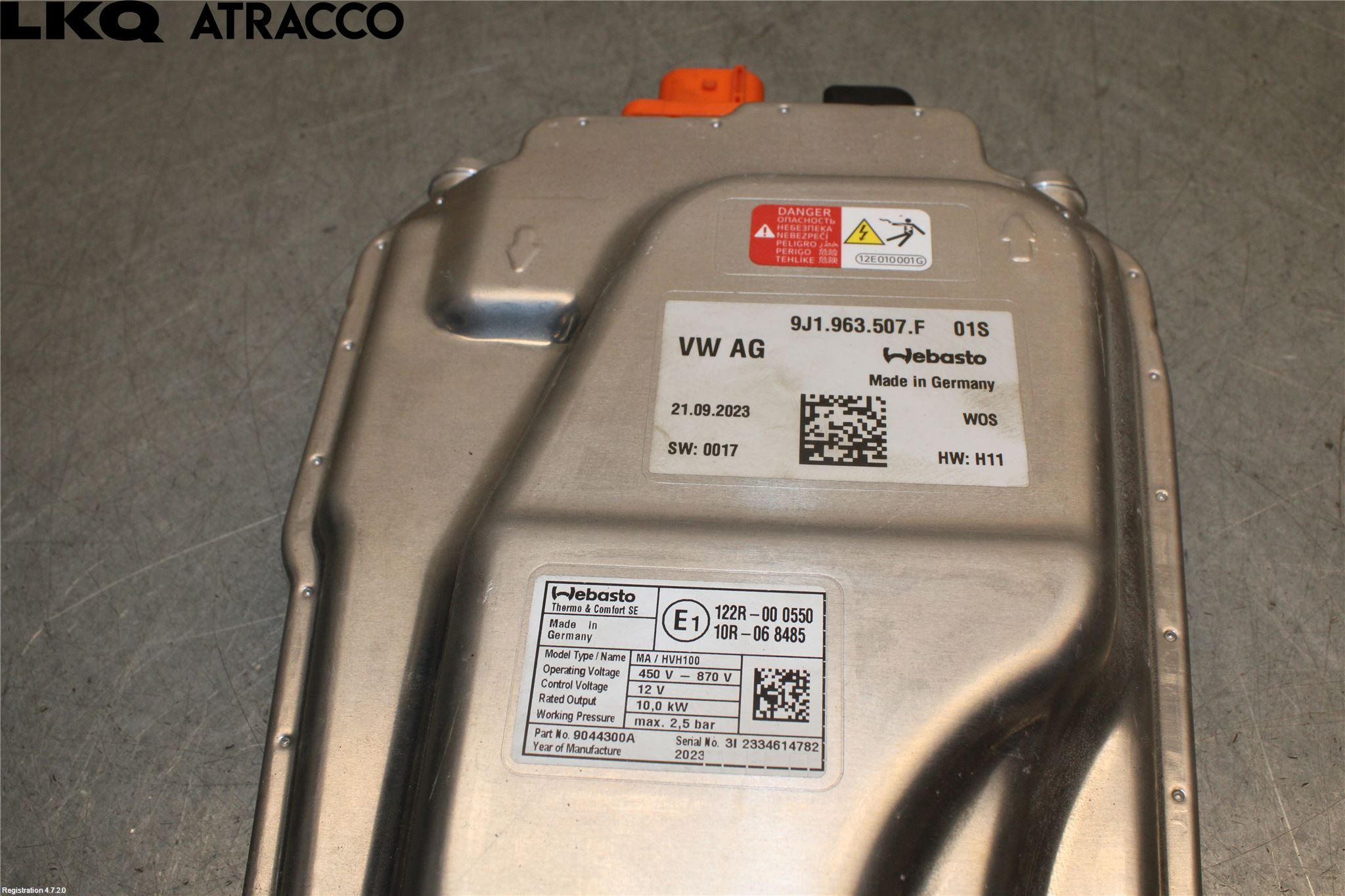 Porsche TAYCAN 20- Värme Cellpaket Komp