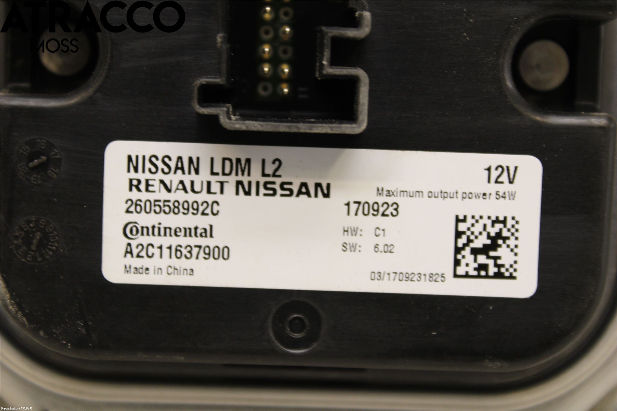 Nissan LEAF 18- Styrenhet Strålkastare