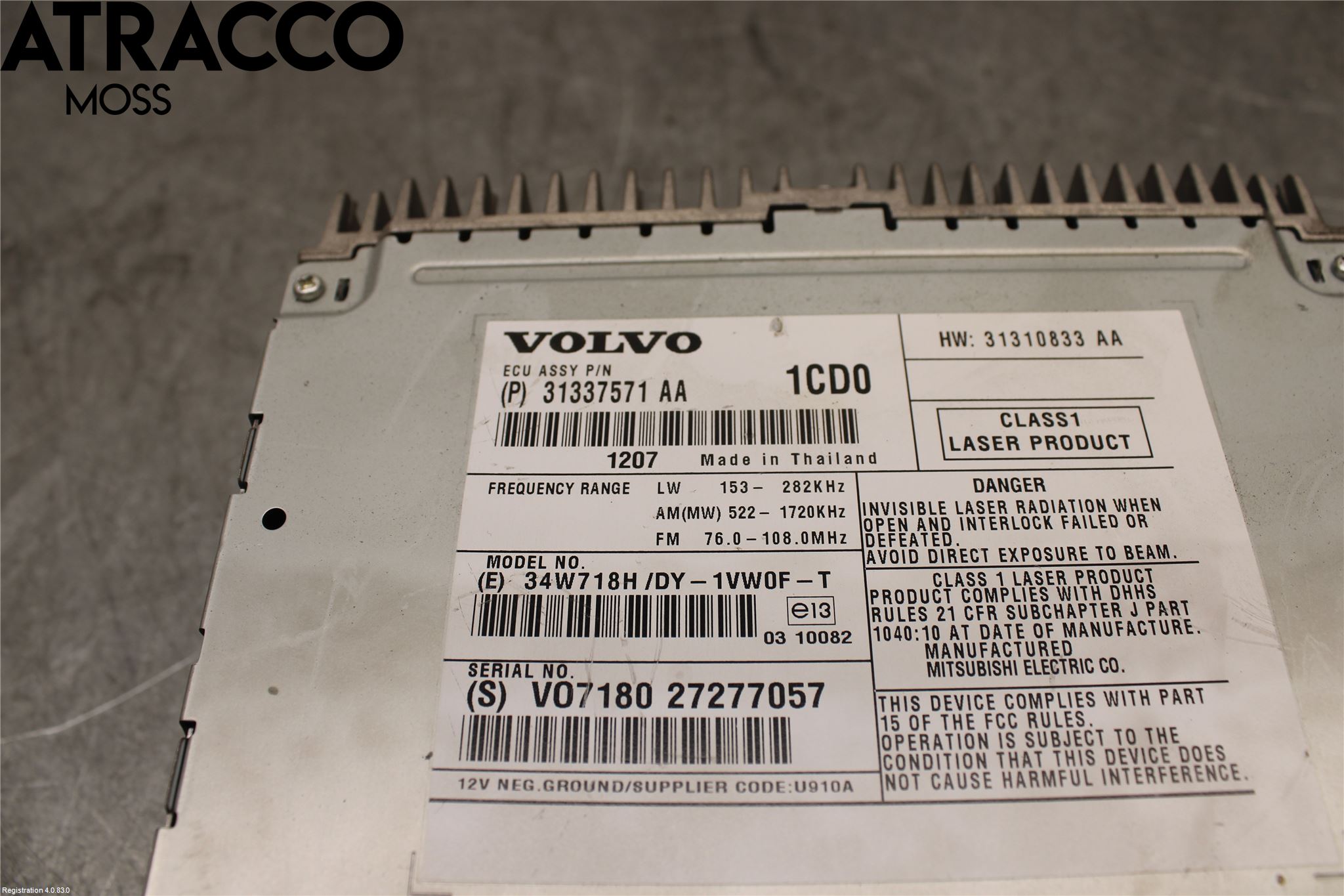 Volvo V40 12-19 Radio