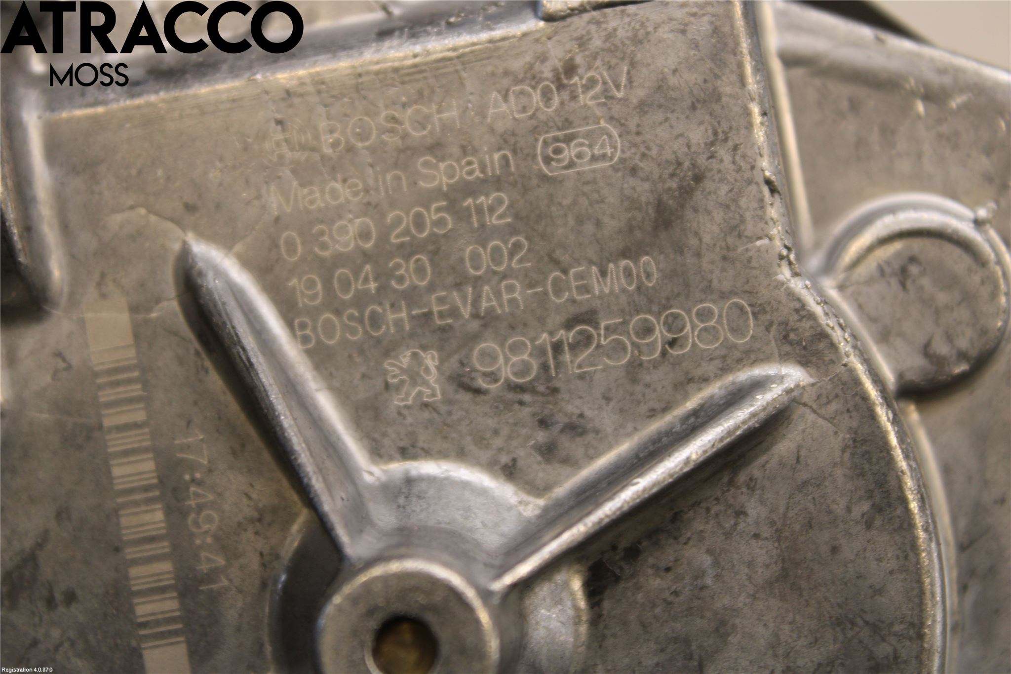 Peugeot 5008 17-24 Torkarmotor Baklucka