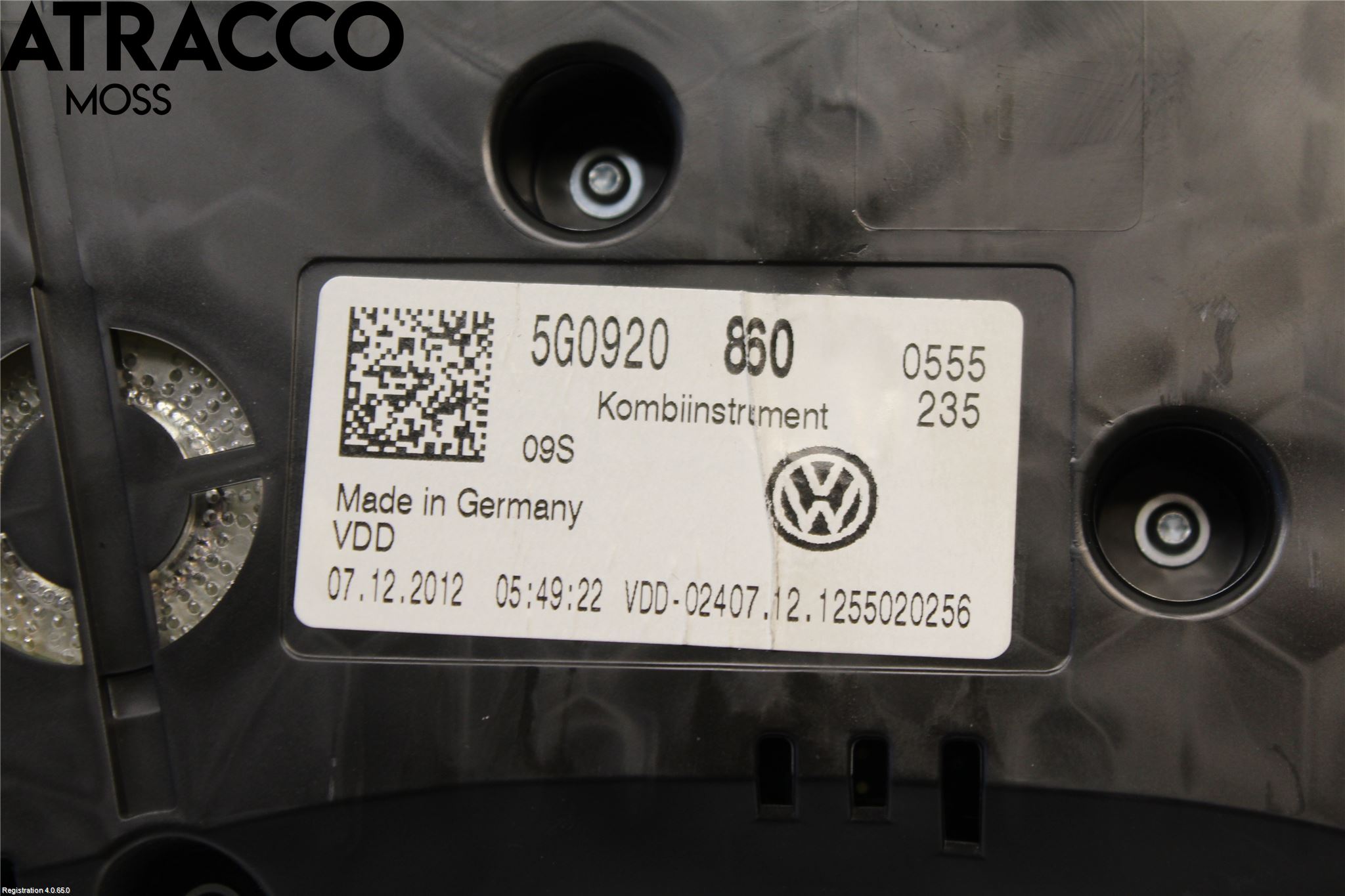 Volkswagen VW GOLF / E-GOLF VII 13-20 Instrument Komb